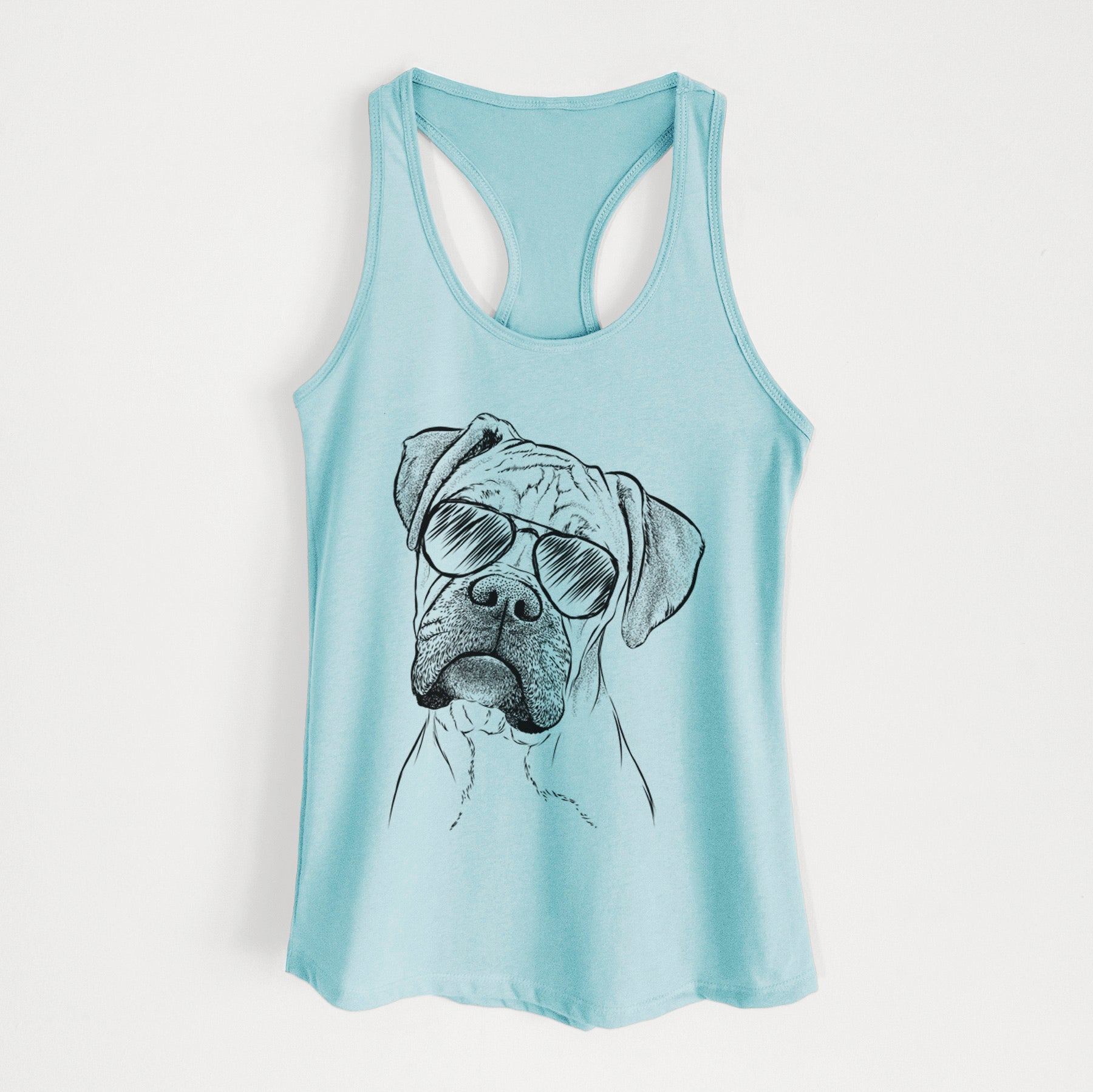 Reuby the Boxer - Women's Racerback Tanktop