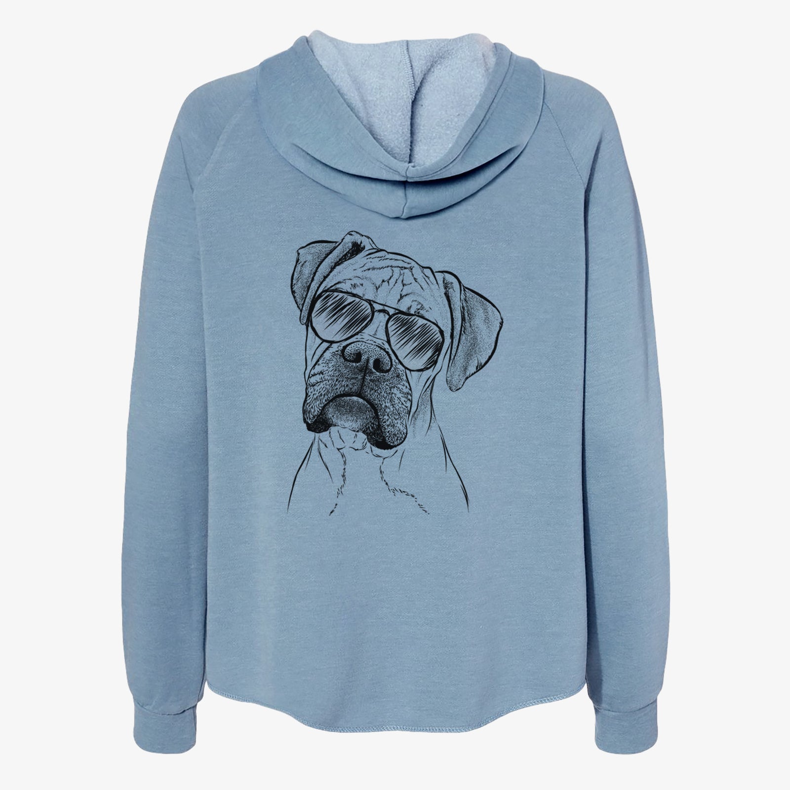 Reuby the Boxer - Women's Cali Wave Zip-Up Sweatshirt
