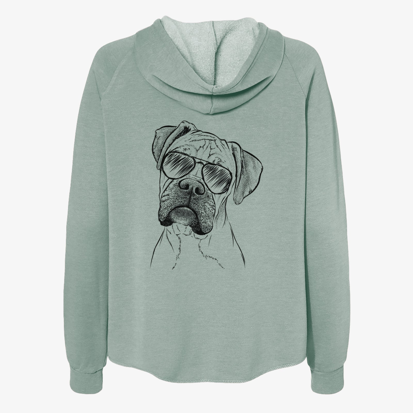 Reuby the Boxer - Women's Cali Wave Zip-Up Sweatshirt