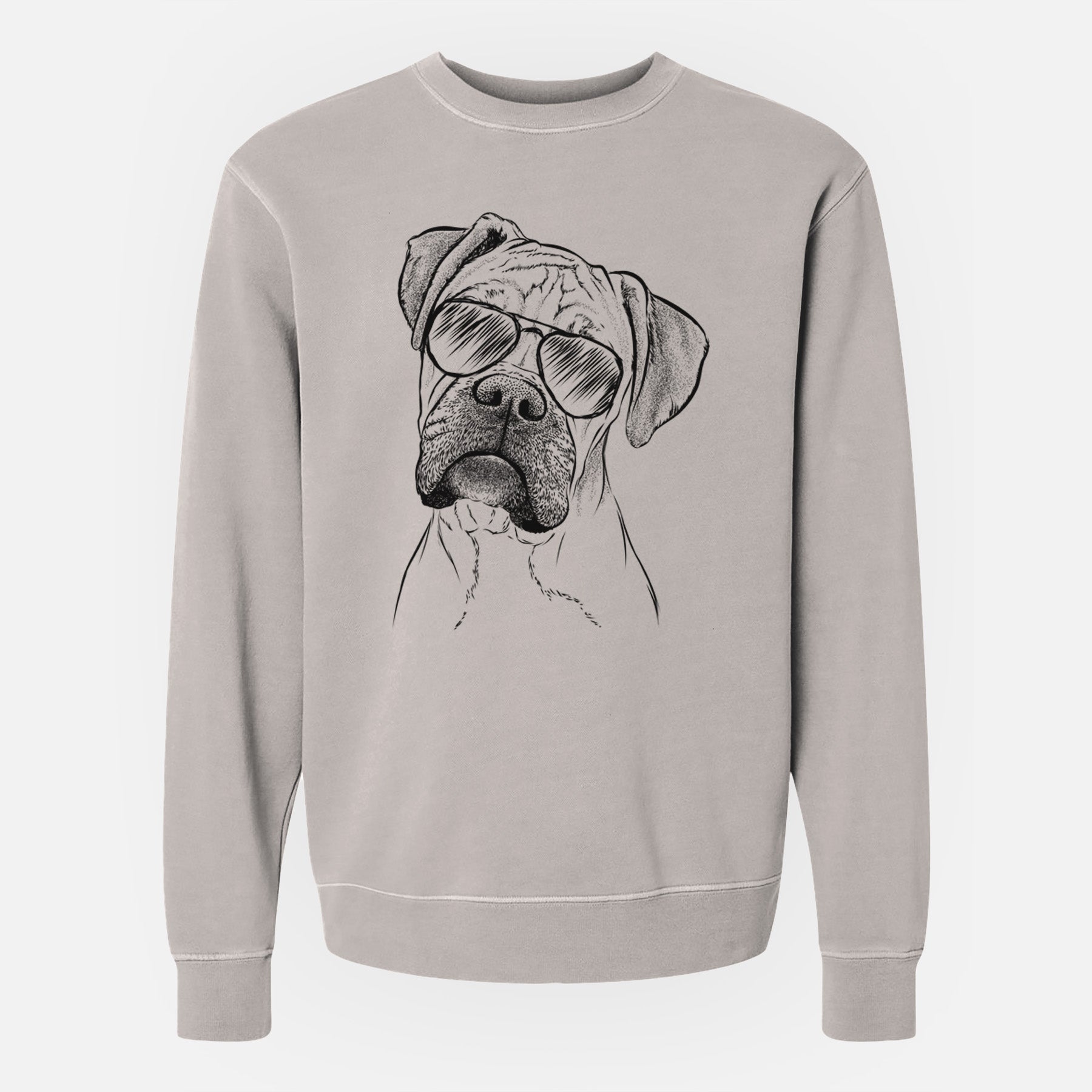 Aviator Reuby the Boxer - Unisex Pigment Dyed Crew Sweatshirt