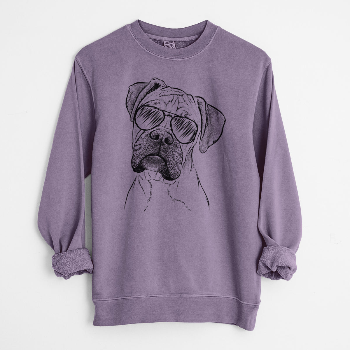 Aviator Reuby the Boxer - Unisex Pigment Dyed Crew Sweatshirt