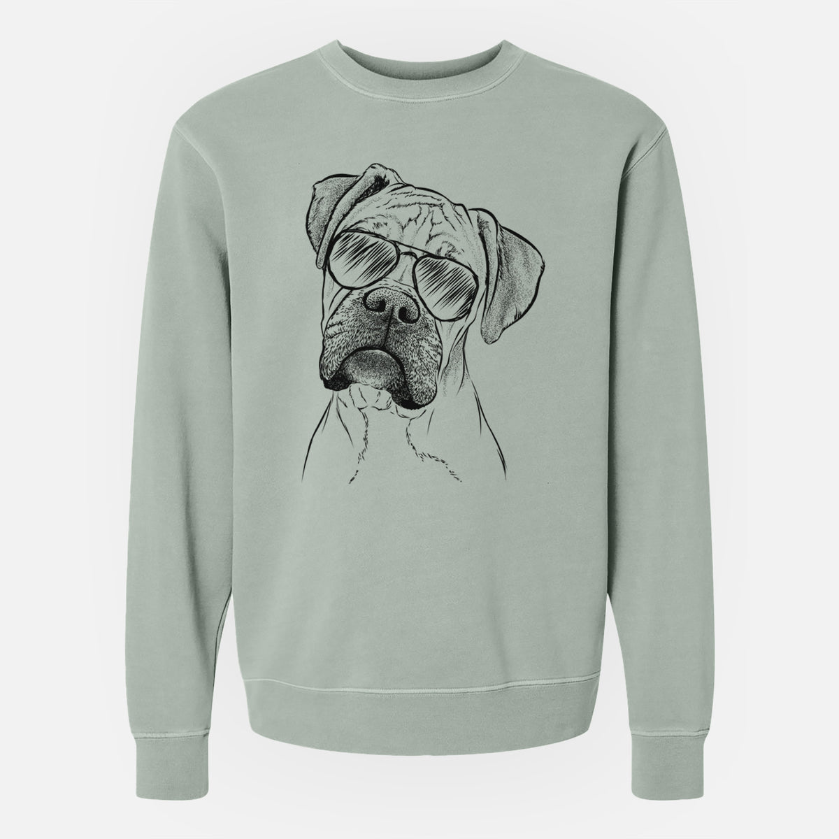 Aviator Reuby the Boxer - Unisex Pigment Dyed Crew Sweatshirt