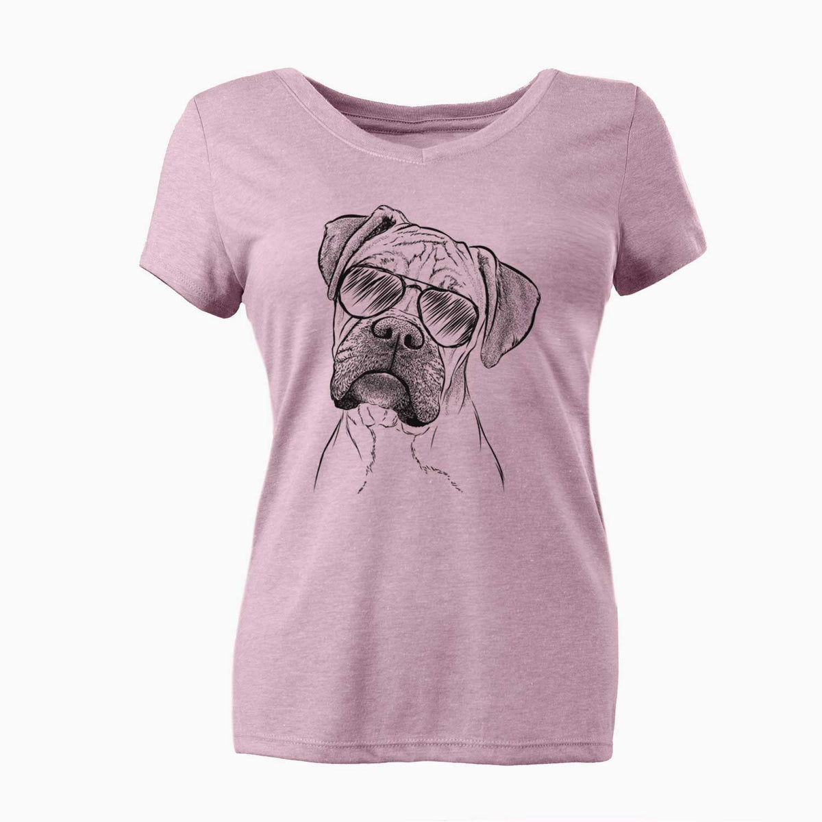 Aviator Reuby the Boxer - Women's V-neck Shirt