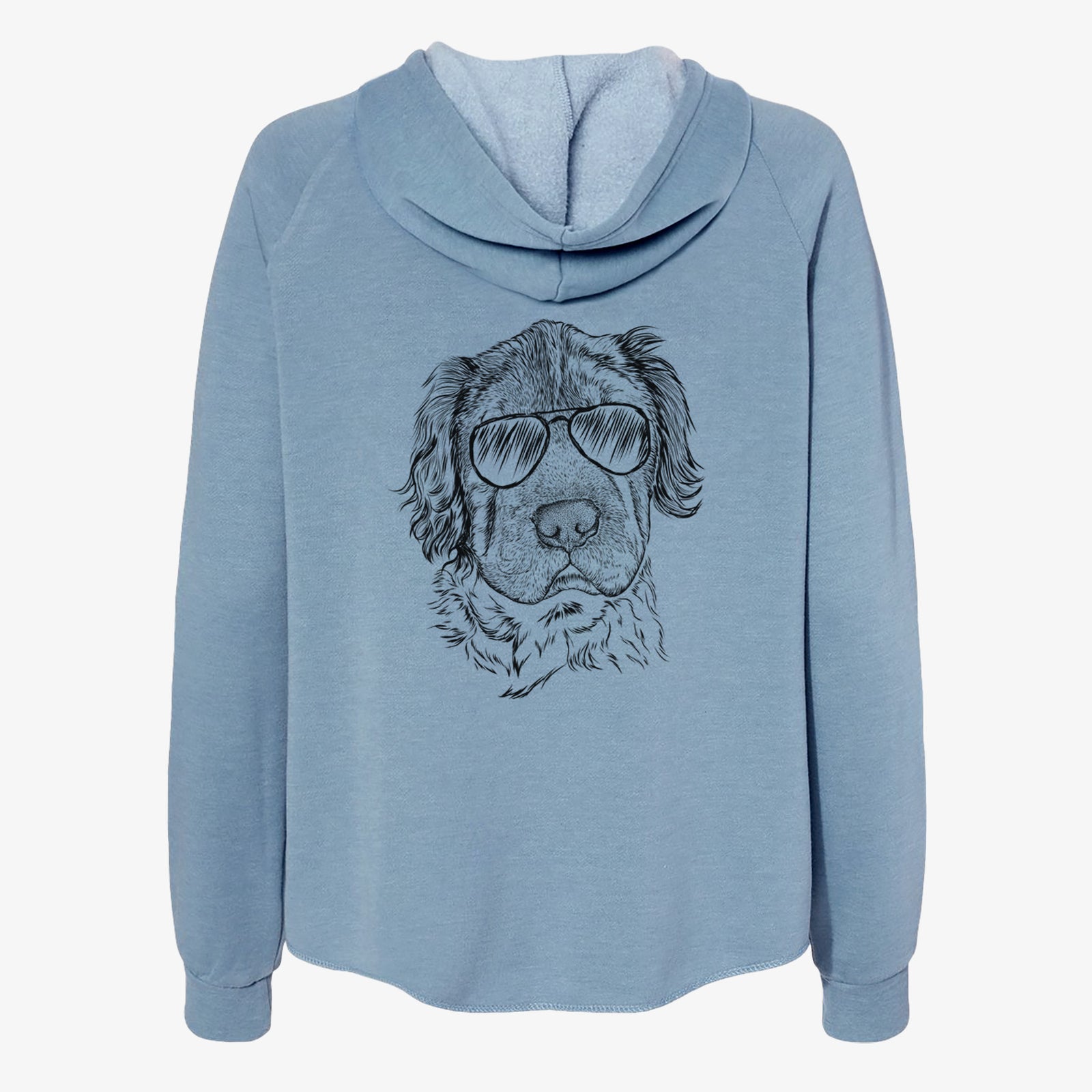 Rex the Mini Hippo - Women's Cali Wave Zip-Up Sweatshirt