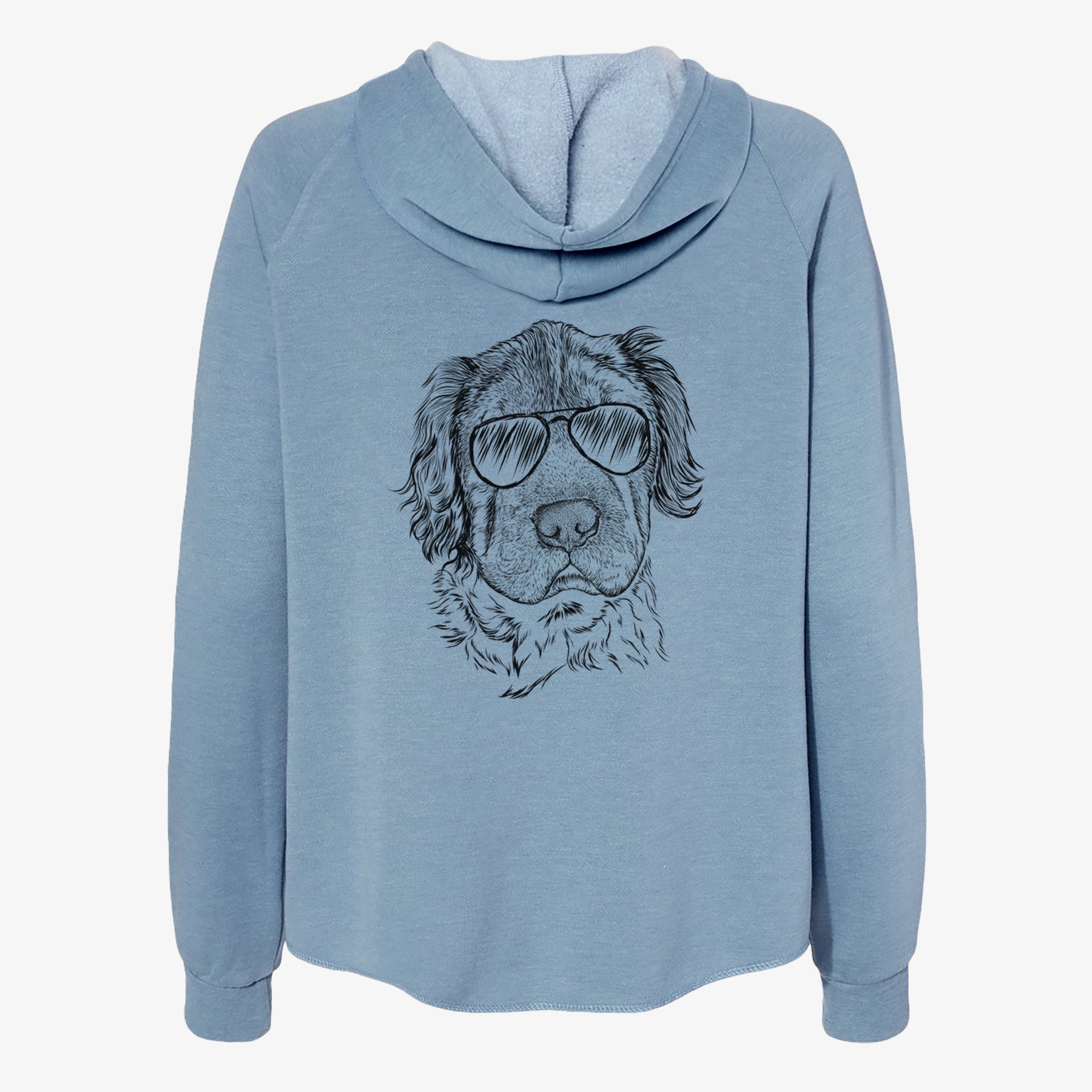 Rex the Mini Hippo - Women's Cali Wave Zip-Up Sweatshirt
