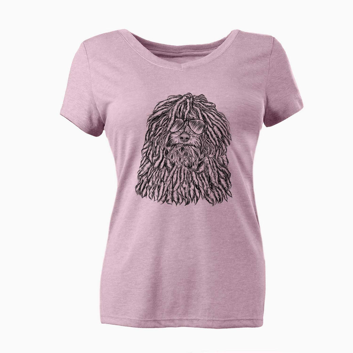Aviator Rezi the Puli - Women's V-neck Shirt
