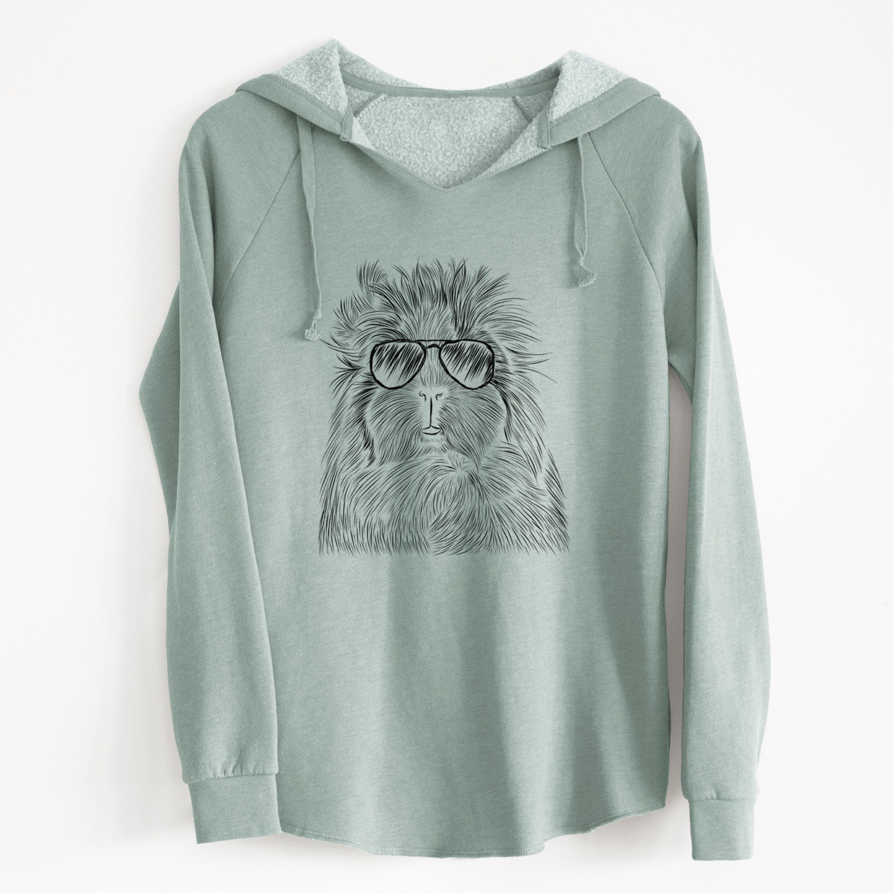 Aviator Rhino the Guinea Pig - Cali Wave Hooded Sweatshirt