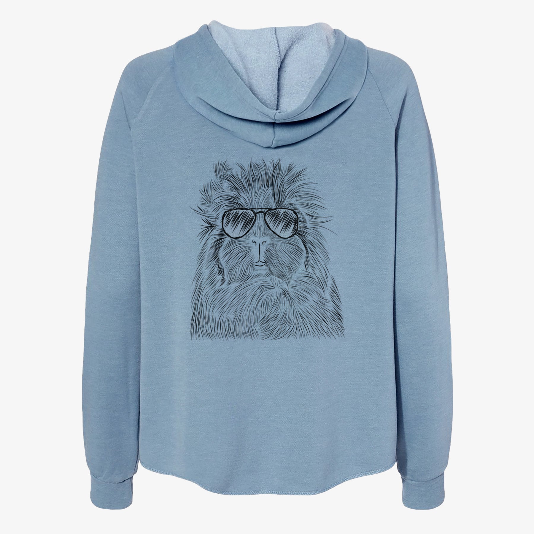 Rhino the Guinea Pig - Women's Cali Wave Zip-Up Sweatshirt