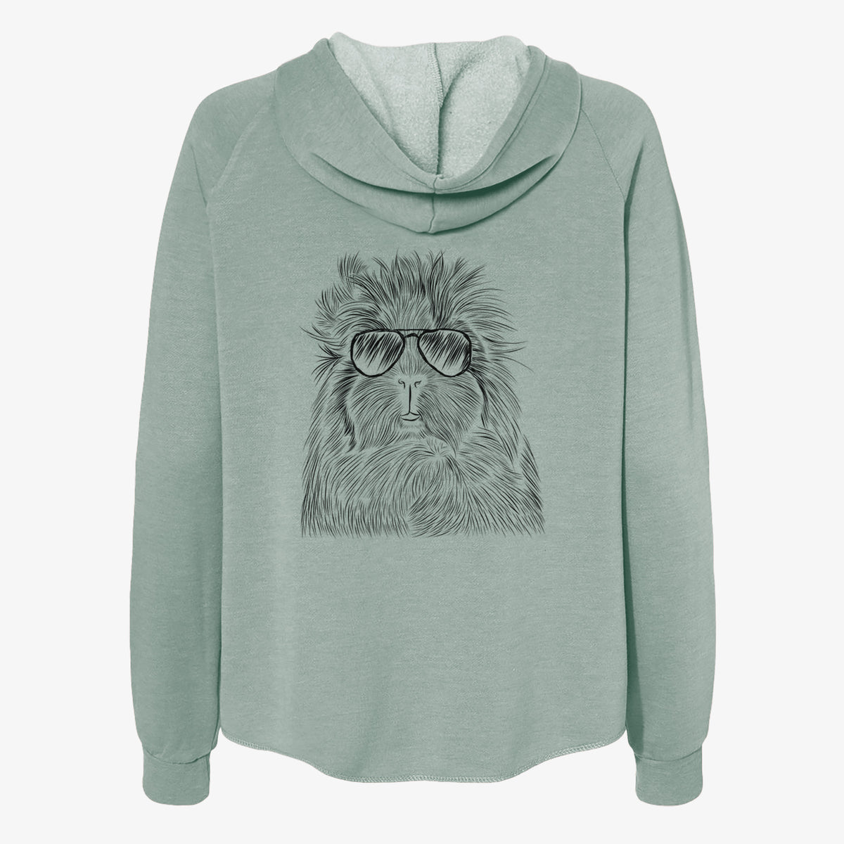 Rhino the Guinea Pig - Women's Cali Wave Zip-Up Sweatshirt