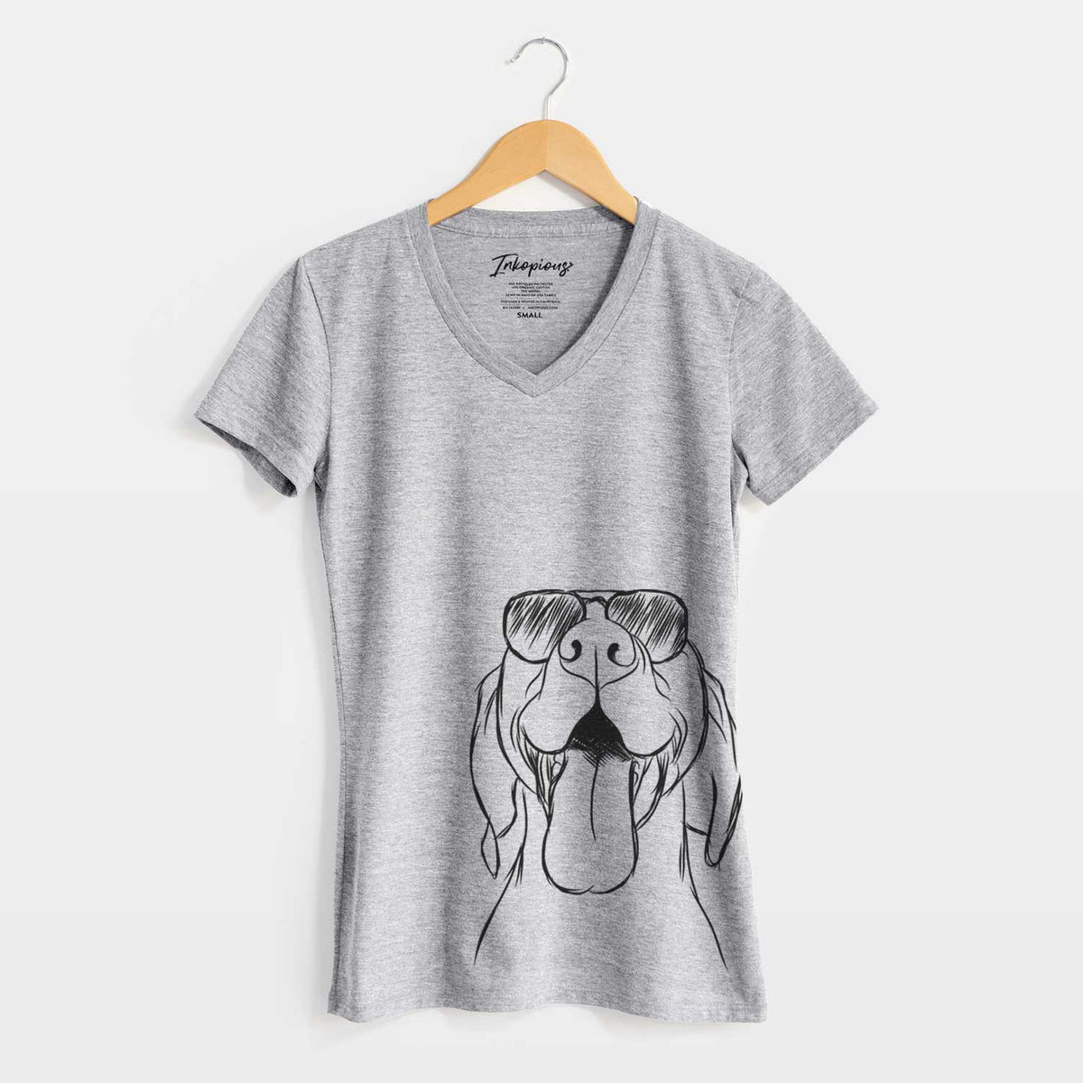 Aviator Rhys the Vizsla - Women's V-neck Shirt