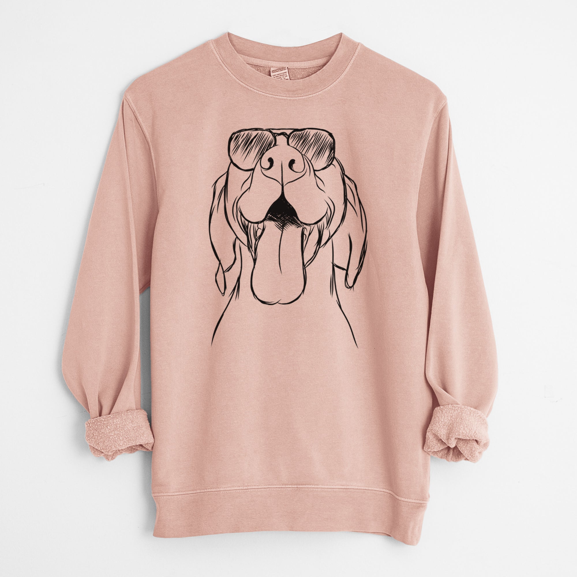 Aviator Rhys the Vizsla - Unisex Pigment Dyed Crew Sweatshirt