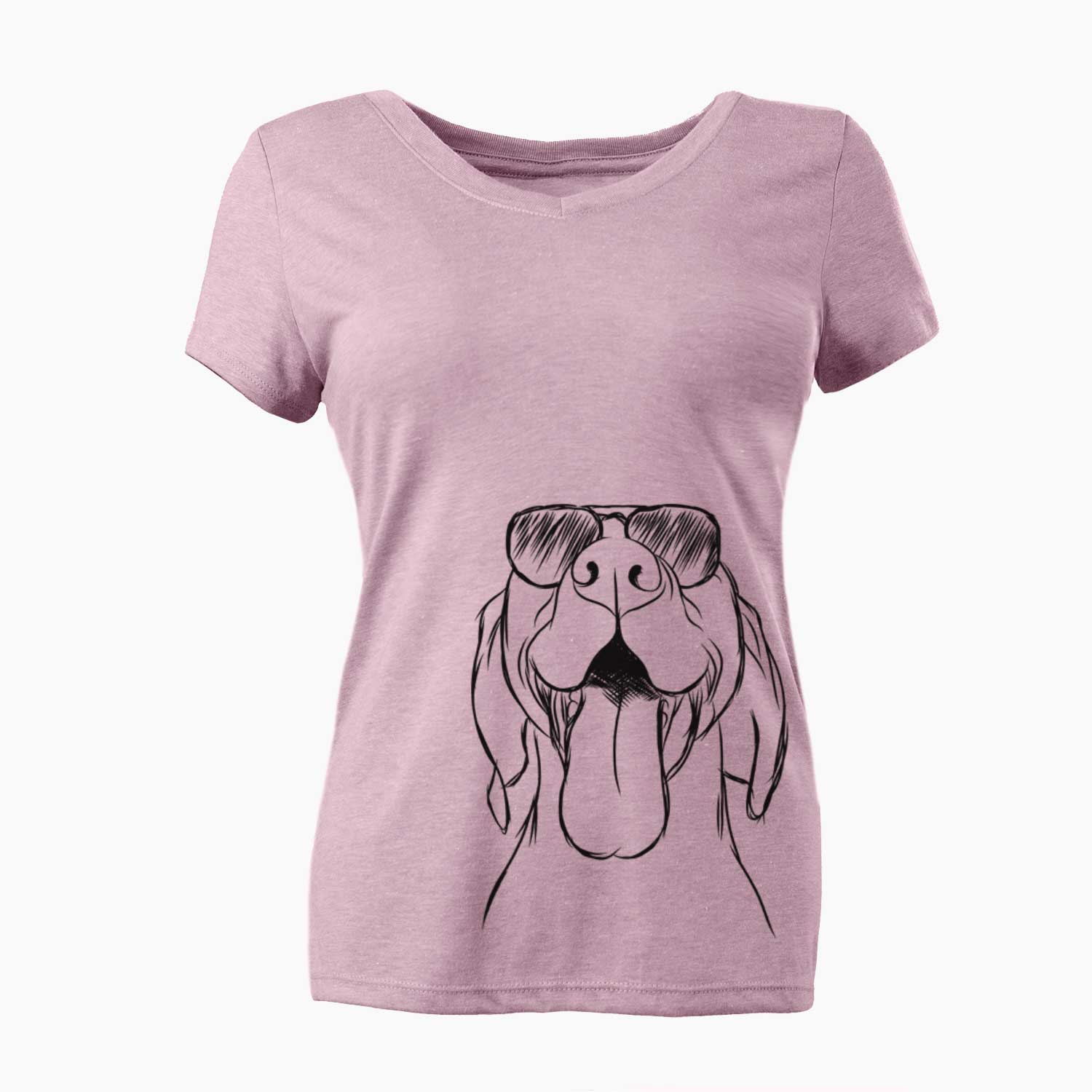 Aviator Rhys the Vizsla - Women's V-neck Shirt