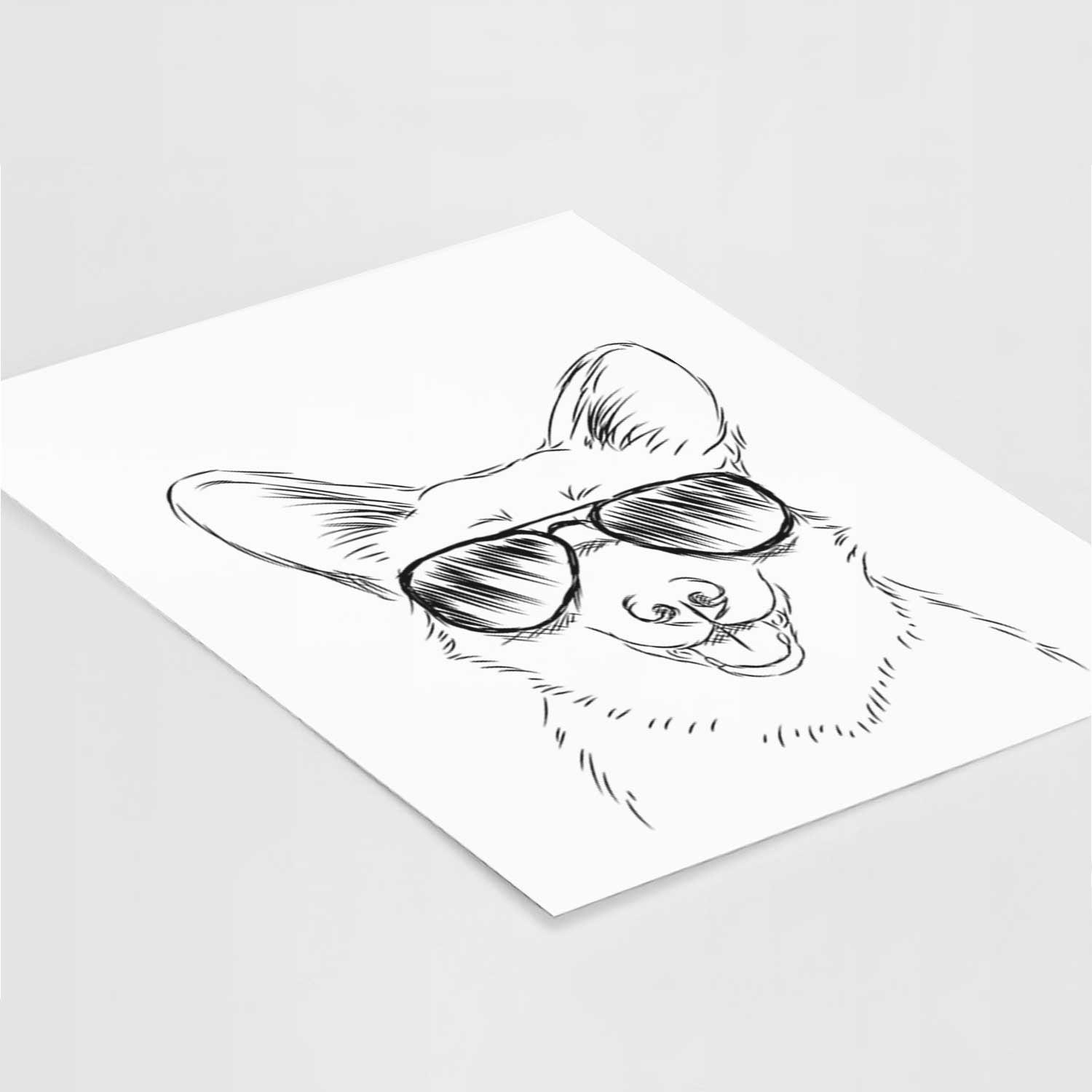 Ricco the Corgi Art Print