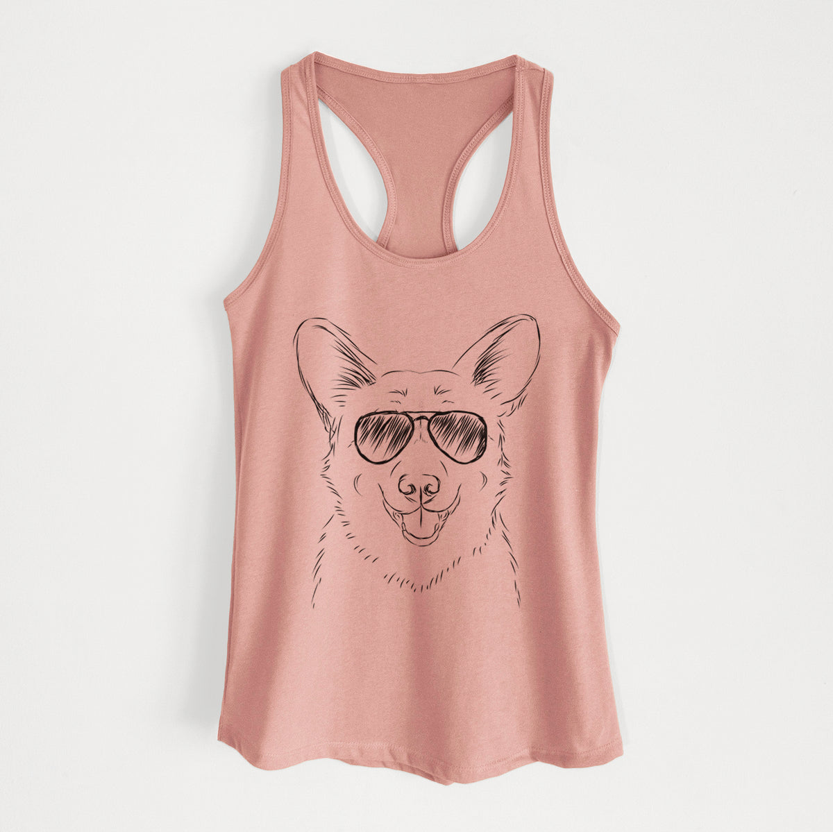 Ricco the Corgi - Women's Racerback Tanktop