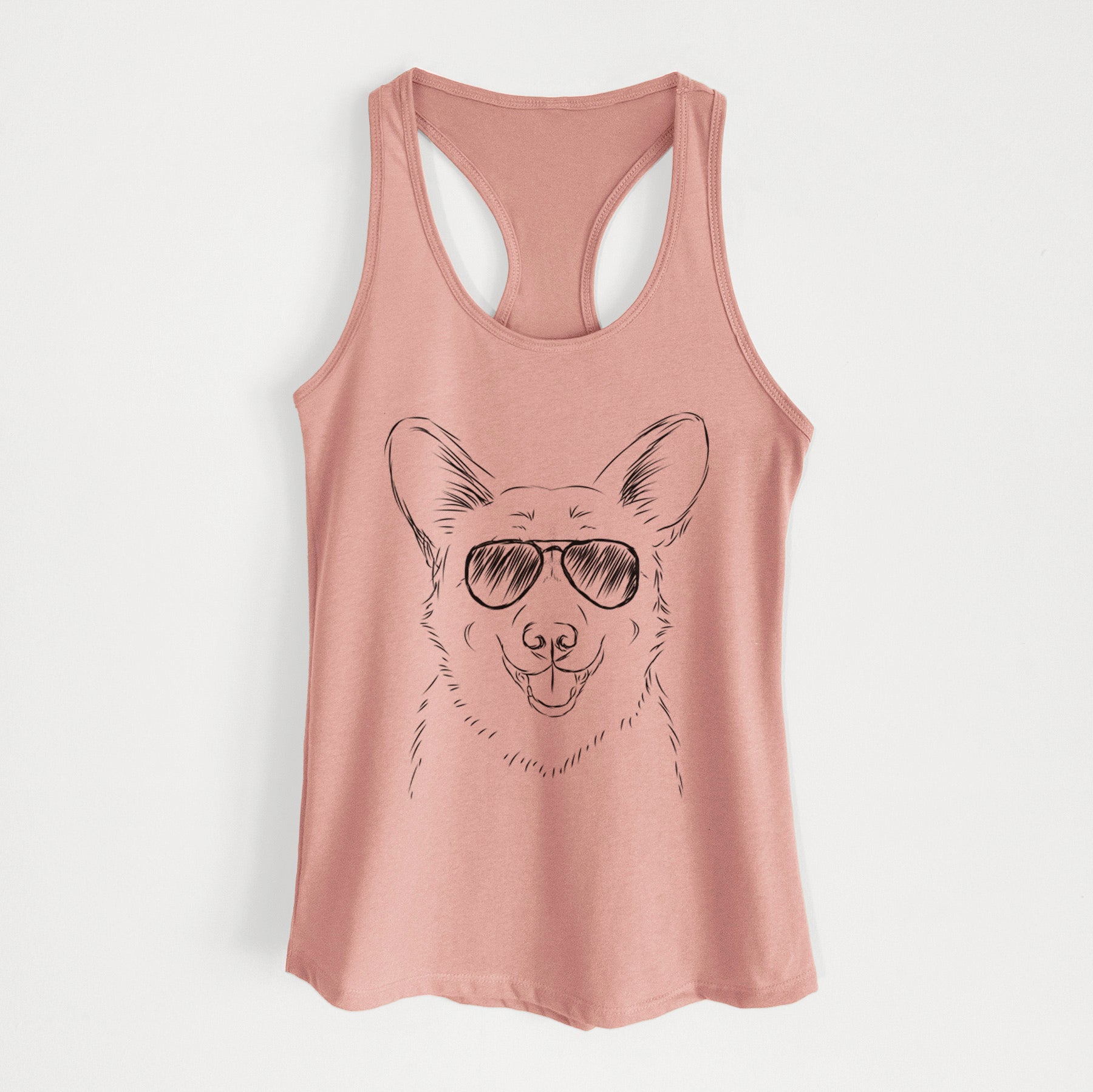 Ricco the Corgi - Women's Racerback Tanktop