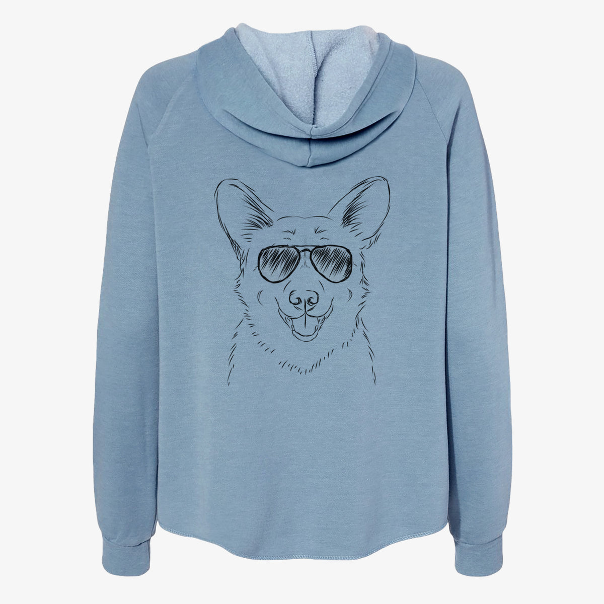 Ricco the Corgi - Women's Cali Wave Zip-Up Sweatshirt