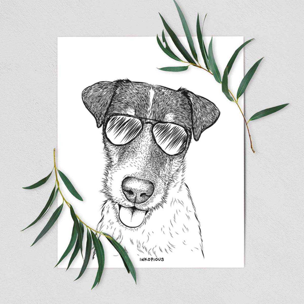 Rider the Parson Russell Terrier Art Print