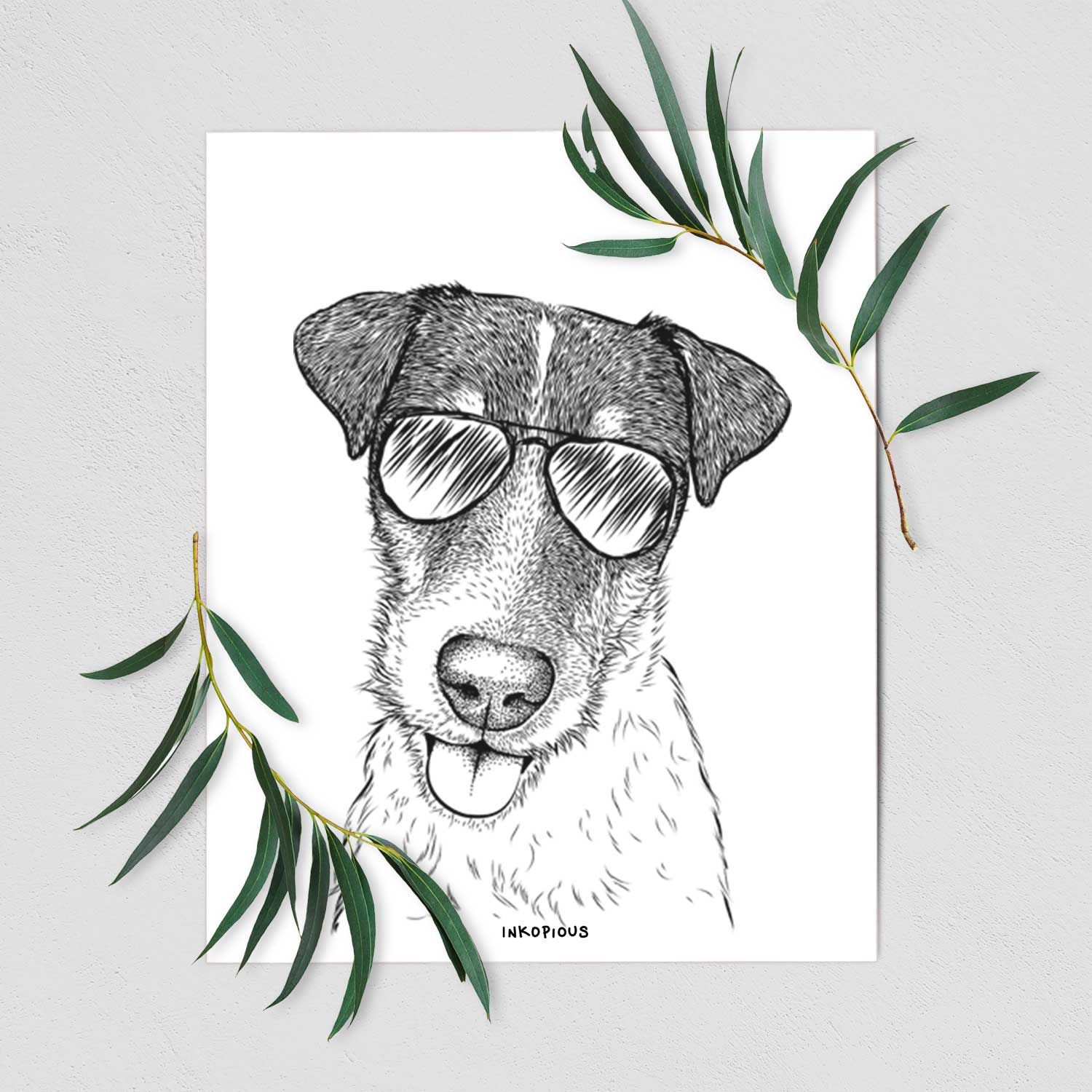 Rider the Parson Russell Terrier Art Print