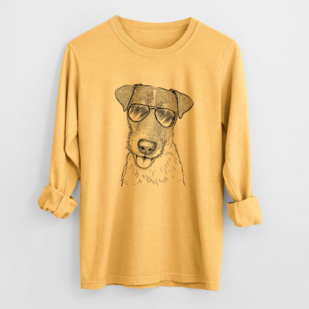 Aviators Rider the Parson Russell Terrier - Heavyweight 100% Cotton Long Sleeve