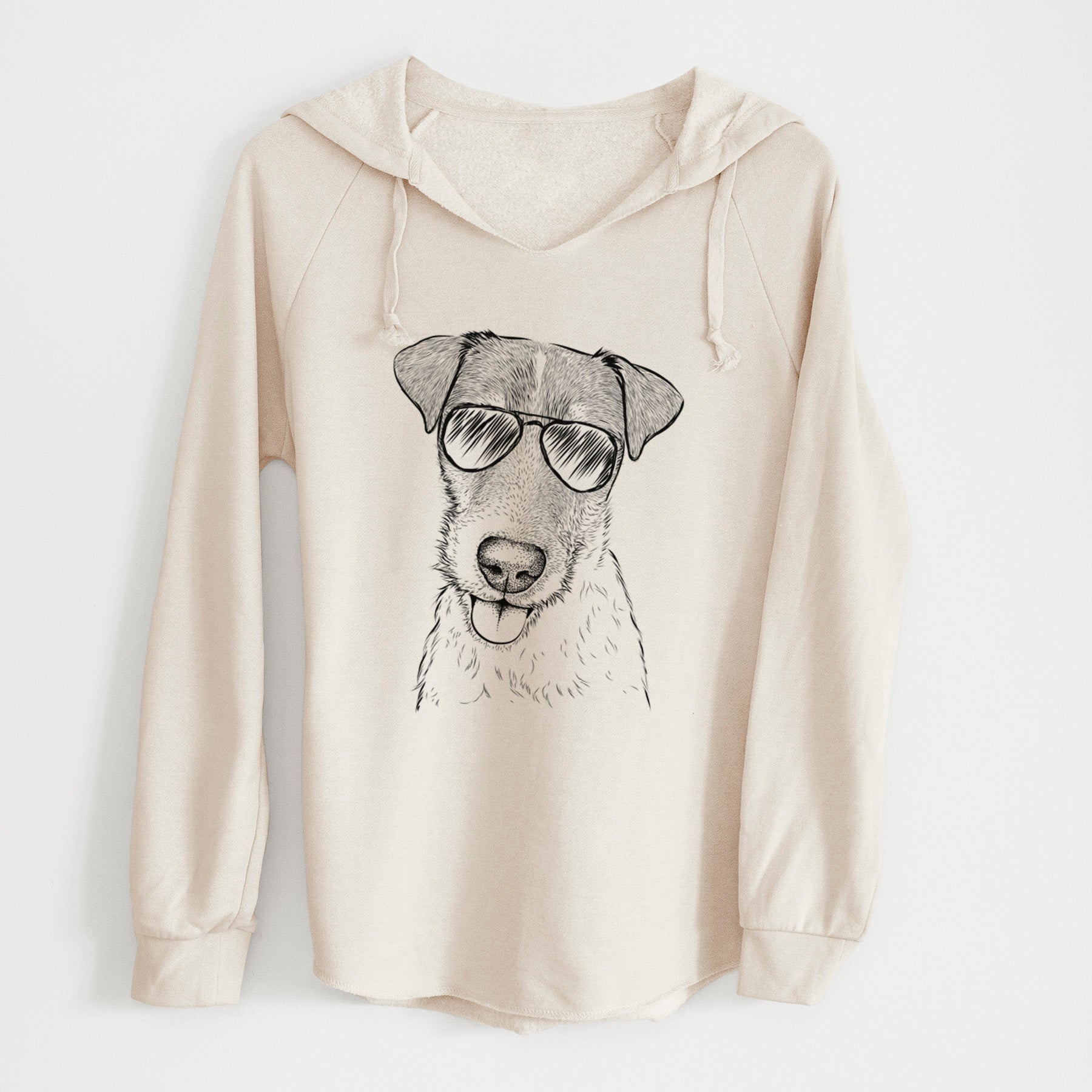 Aviator Rider the Parson Russell Terrier - Cali Wave Hooded Sweatshirt