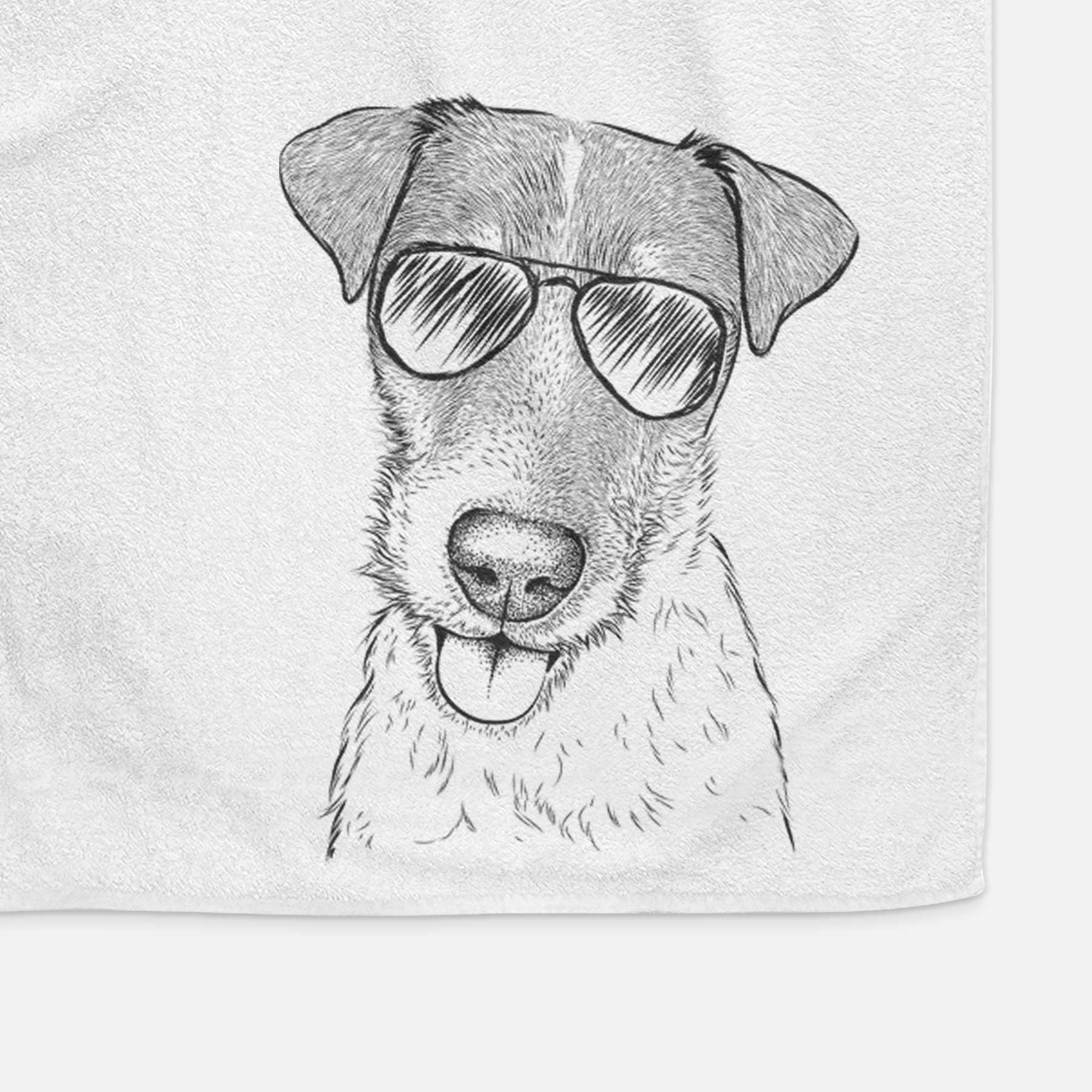 Rider the Parson Russell Terrier Decorative Hand Towel