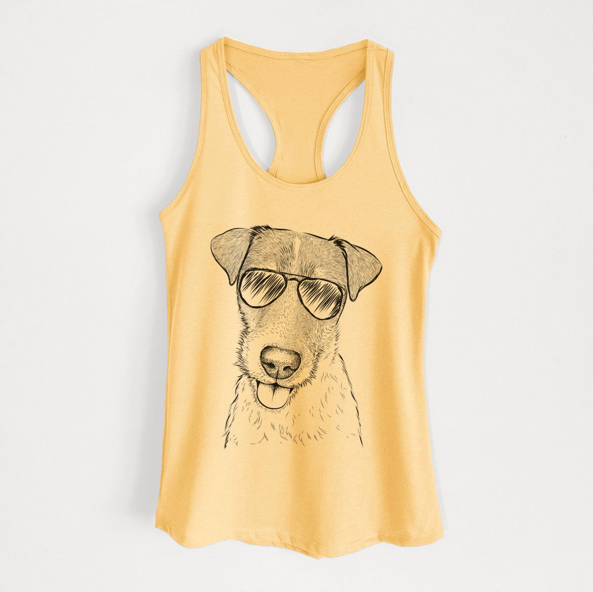 Rider the Parson Russell Terrier - Women's Racerback Tanktop