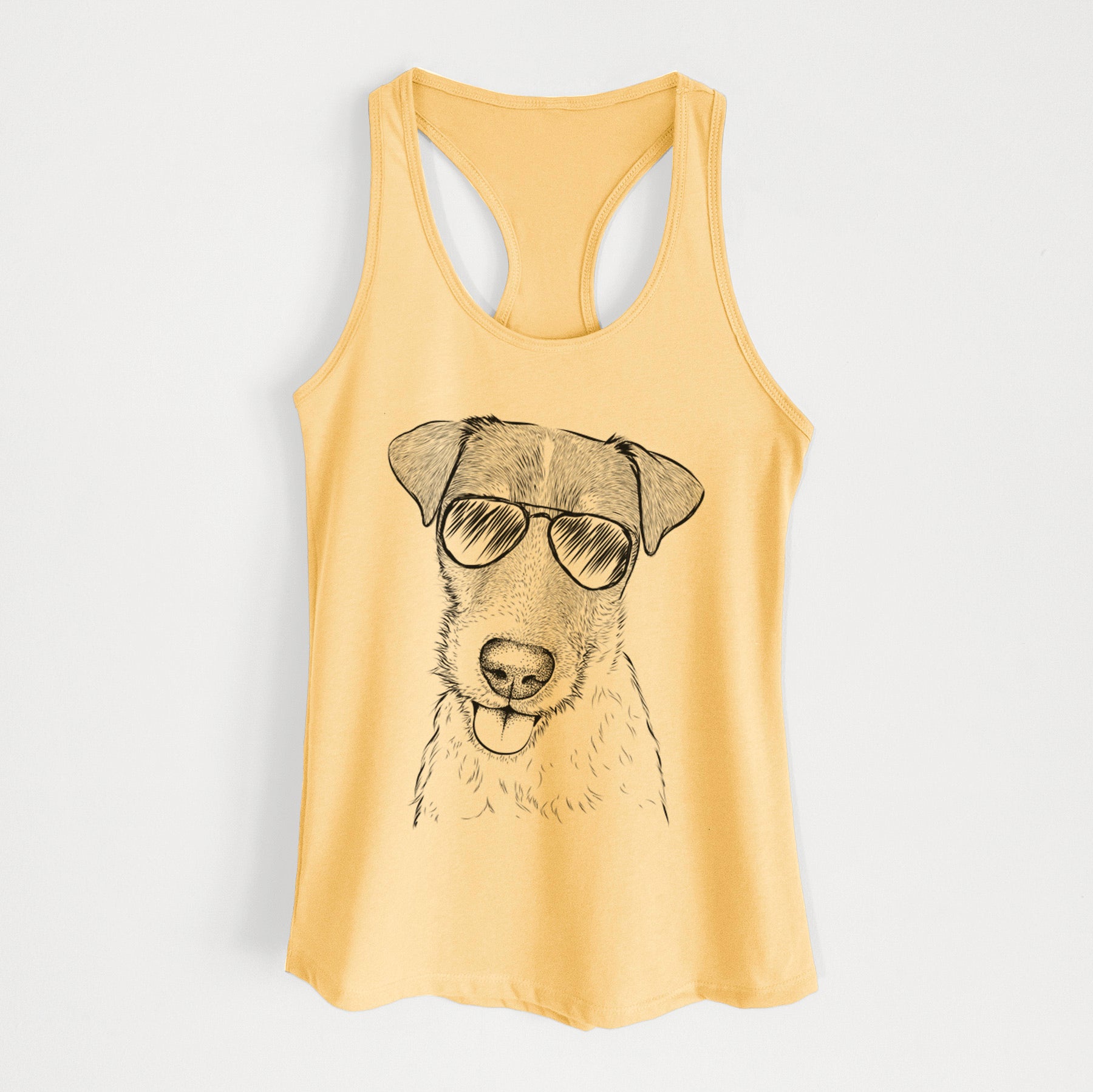 Rider the Parson Russell Terrier - Women's Racerback Tanktop