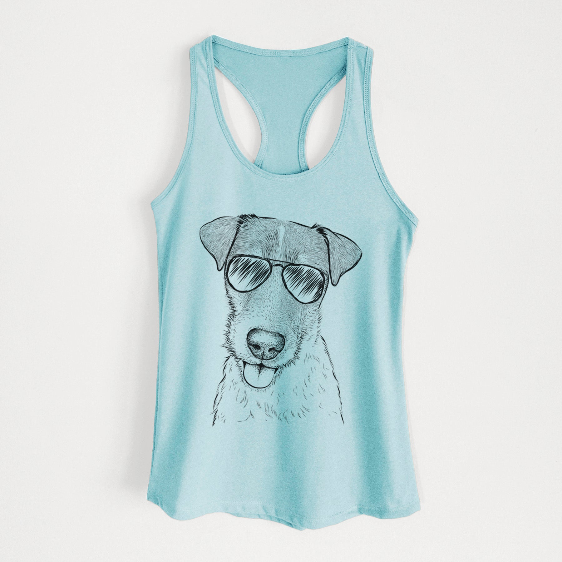 Rider the Parson Russell Terrier - Women's Racerback Tanktop