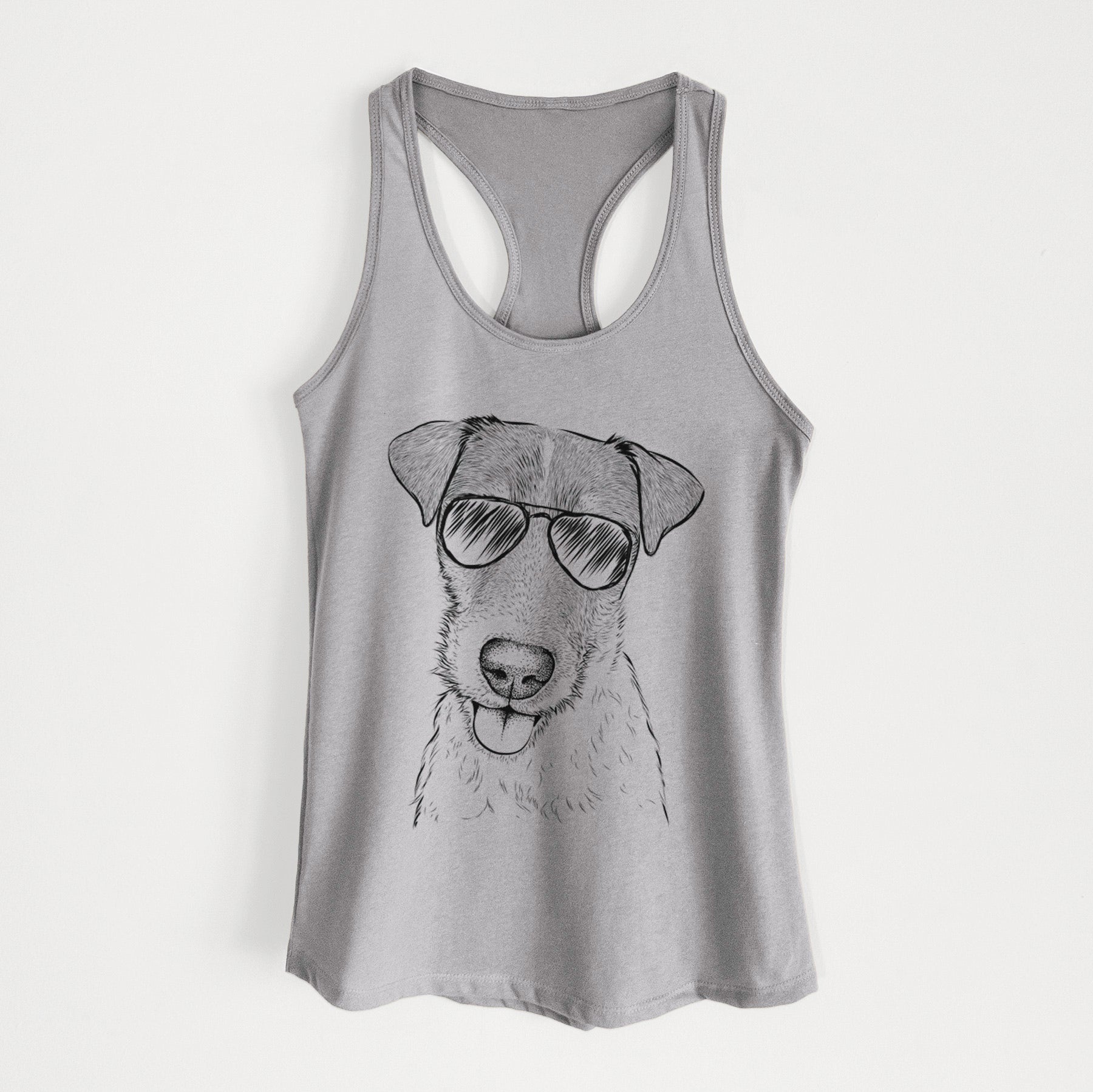 Rider the Parson Russell Terrier - Women's Racerback Tanktop