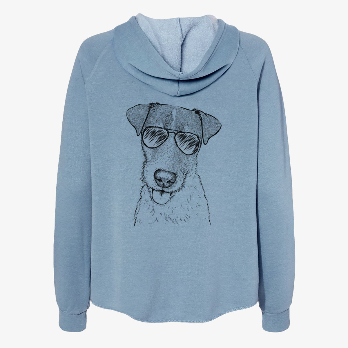 Rider the Parson Russell Terrier - Women's Cali Wave Zip-Up Sweatshirt