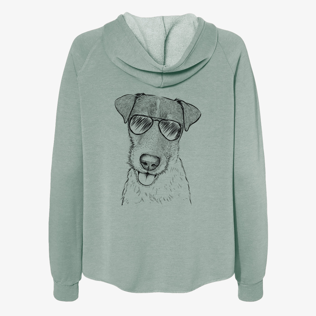 Rider the Parson Russell Terrier - Women's Cali Wave Zip-Up Sweatshirt
