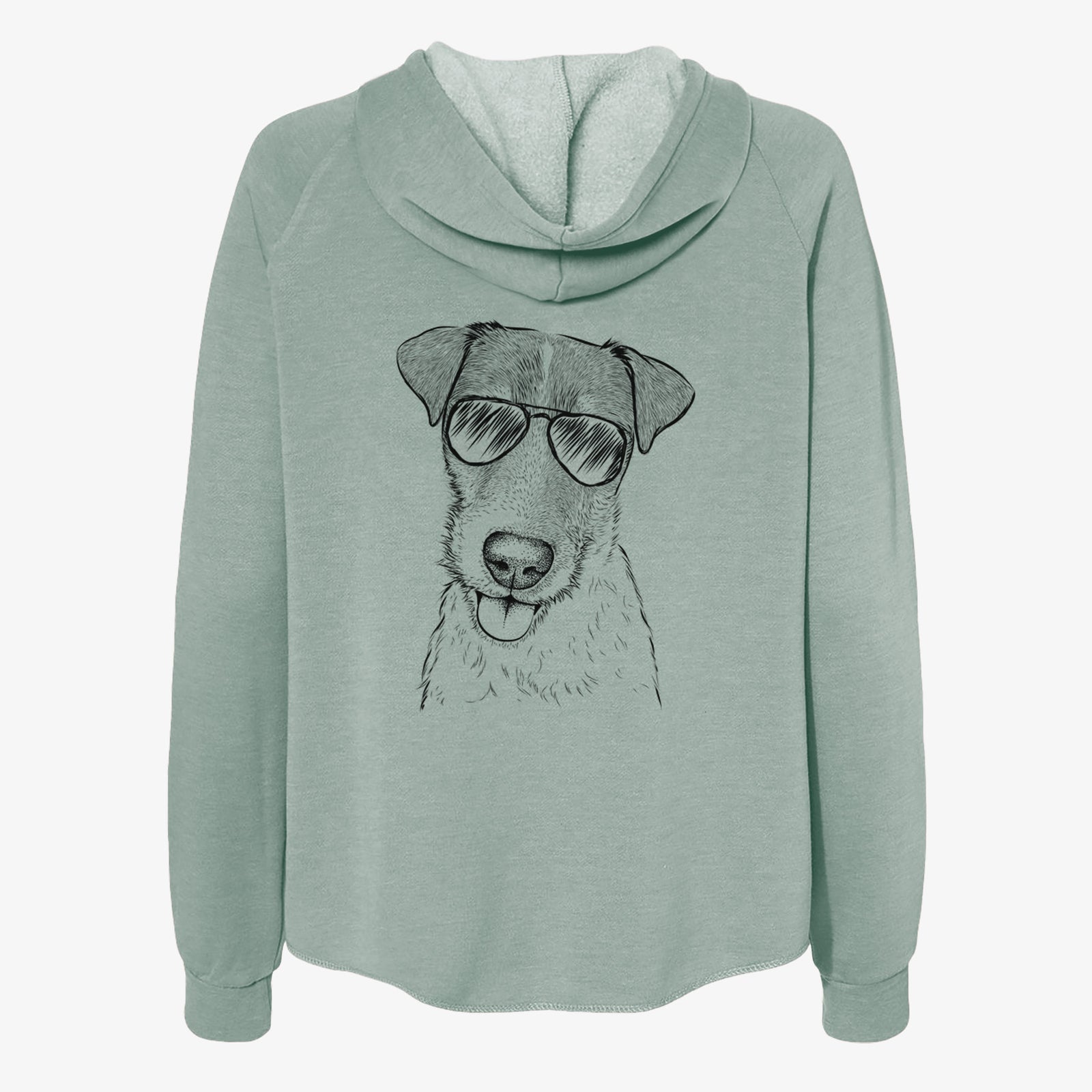 Rider the Parson Russell Terrier - Women's Cali Wave Zip-Up Sweatshirt