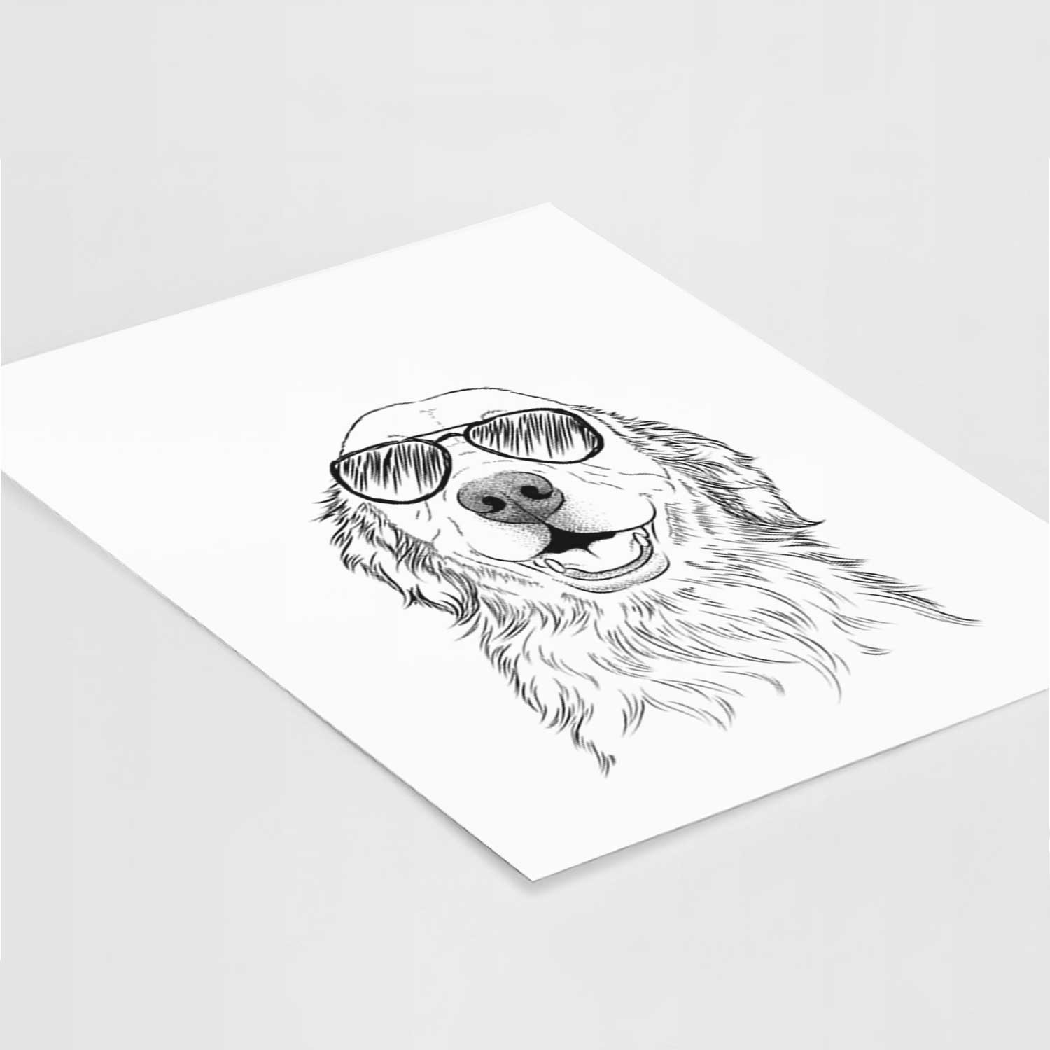 Ridge the Golden Retriever Art Print