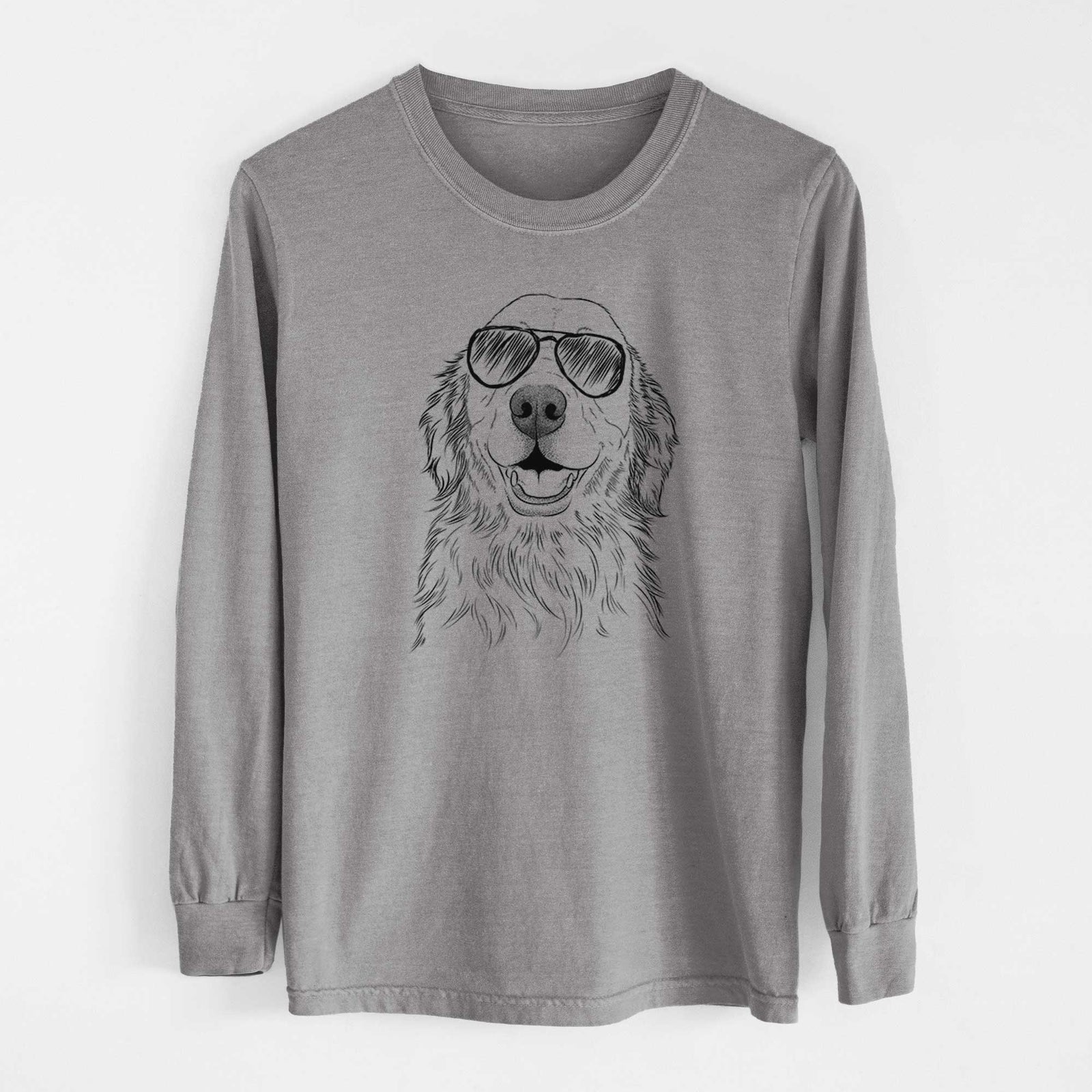 Aviators Ridge the Golden Retriever - Heavyweight 100% Cotton Long Sleeve