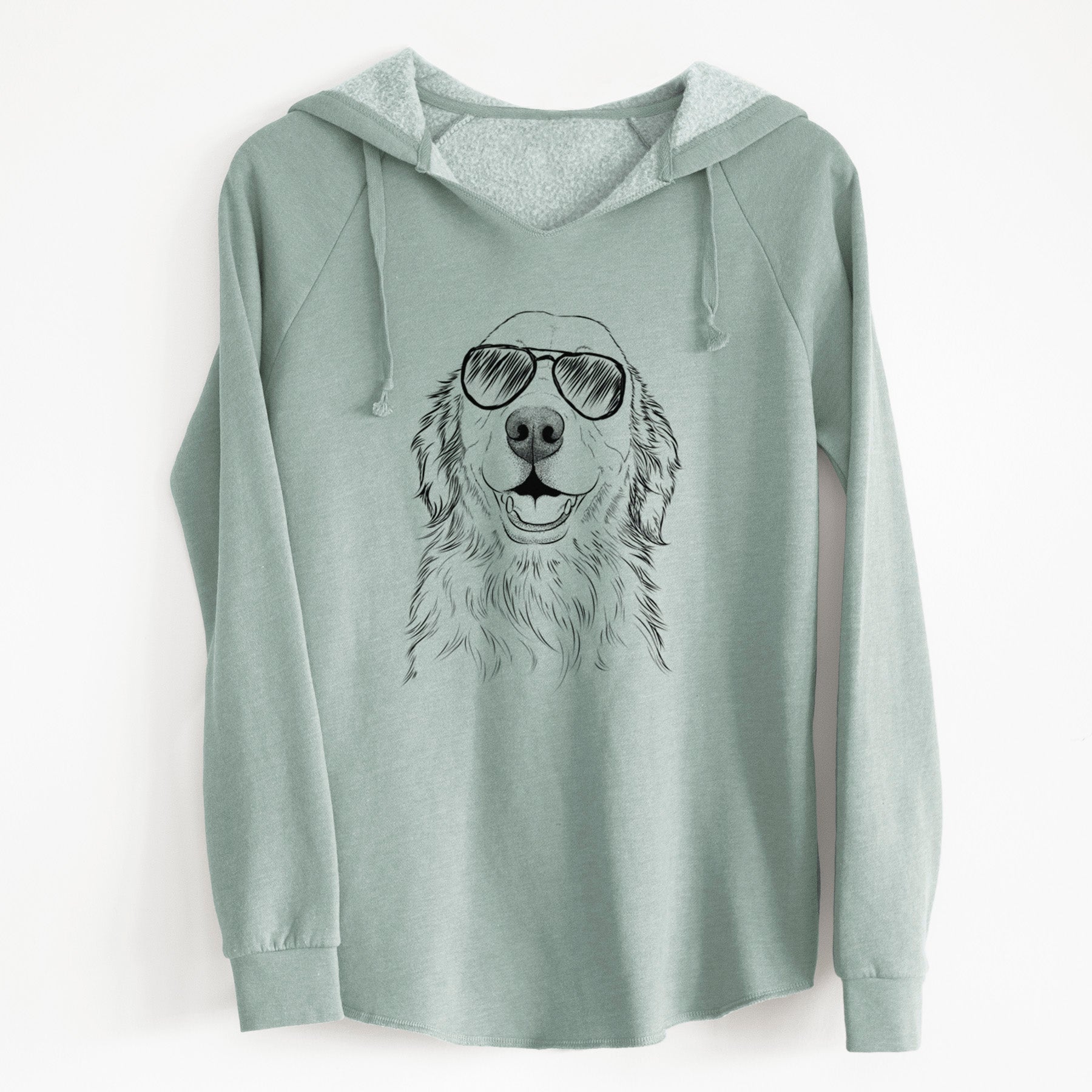 Aviator Ridge the Golden Retriever - Cali Wave Hooded Sweatshirt