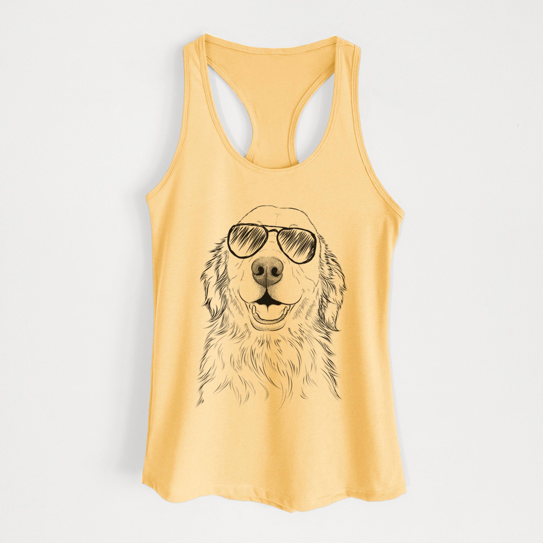 Ridge the Golden Retriever - Women's Racerback Tanktop