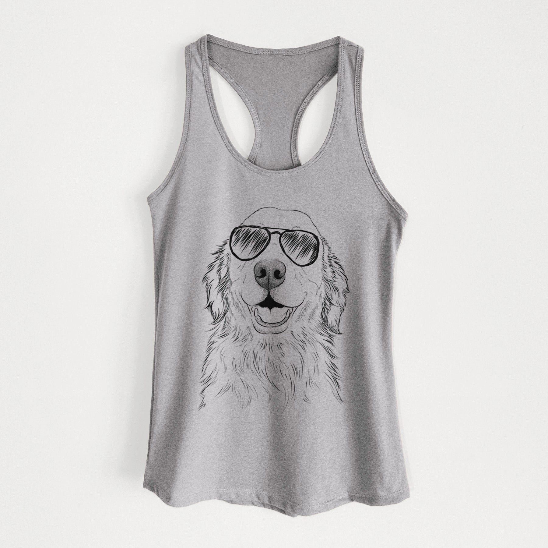 Ridge the Golden Retriever - Women's Racerback Tanktop