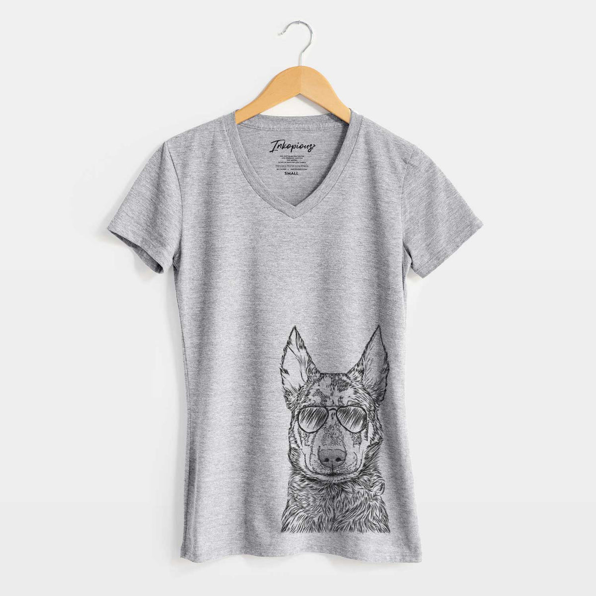 Aviator Riggs the Beauceron - Women&#39;s V-neck Shirt