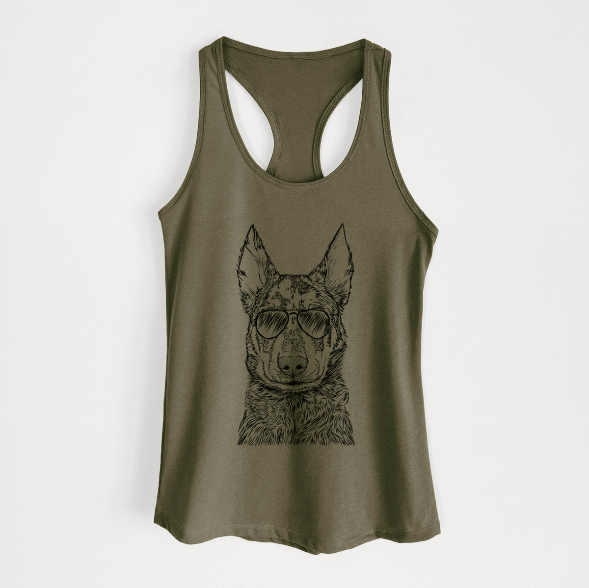 Riggs the Beauceron - Women's Racerback Tanktop
