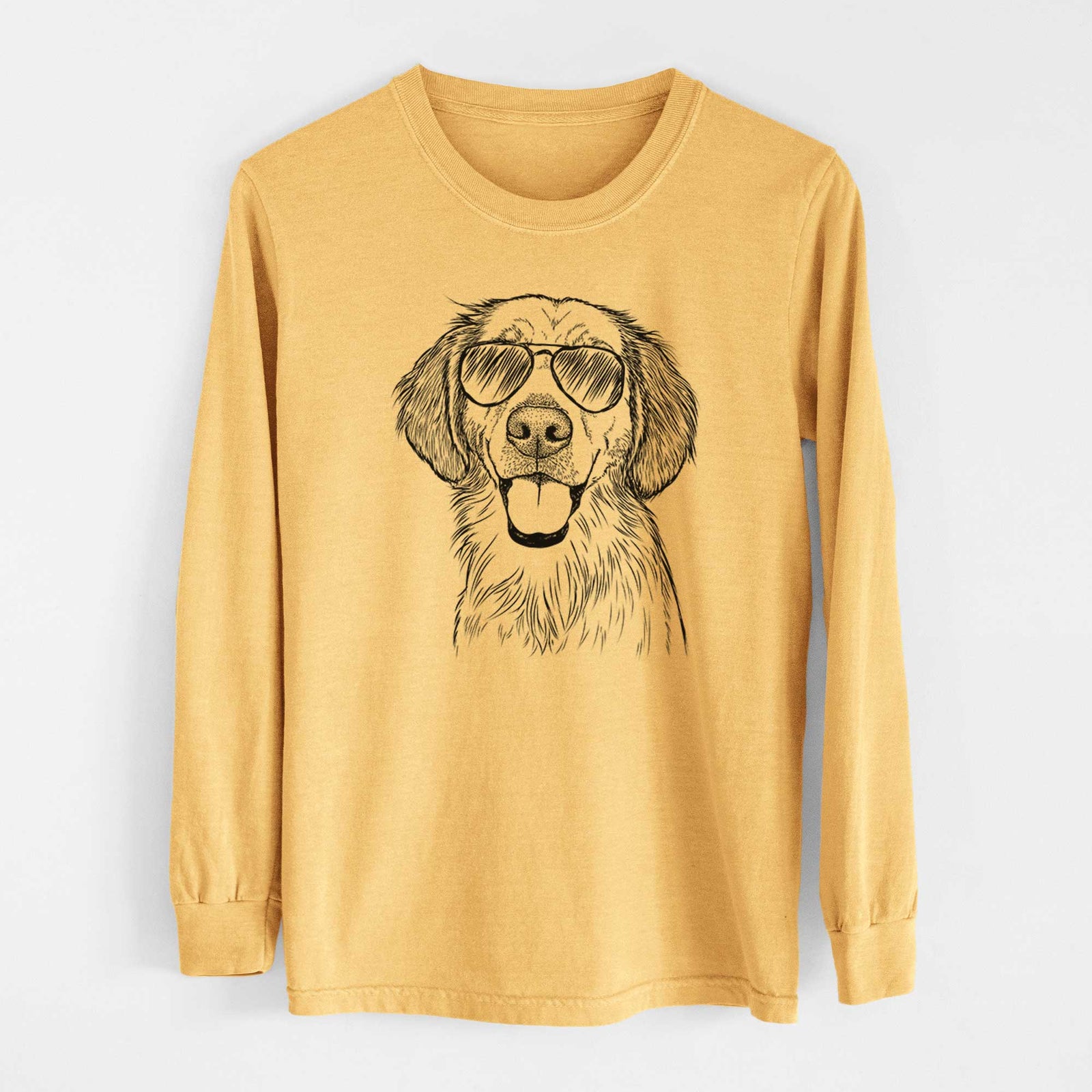 Aviators Riley the Golden Retriever - Heavyweight 100% Cotton Long Sleeve