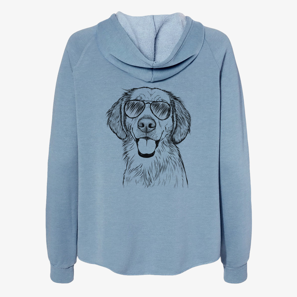 Riley the Golden Retriever - Women's Cali Wave Zip-Up Sweatshirt