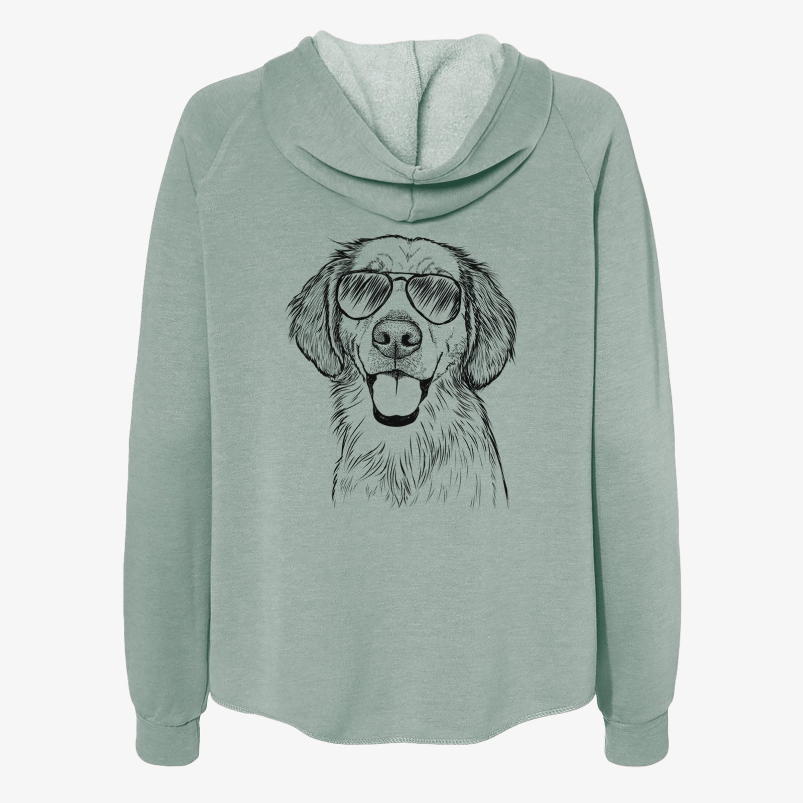 Riley the Golden Retriever - Women's Cali Wave Zip-Up Sweatshirt