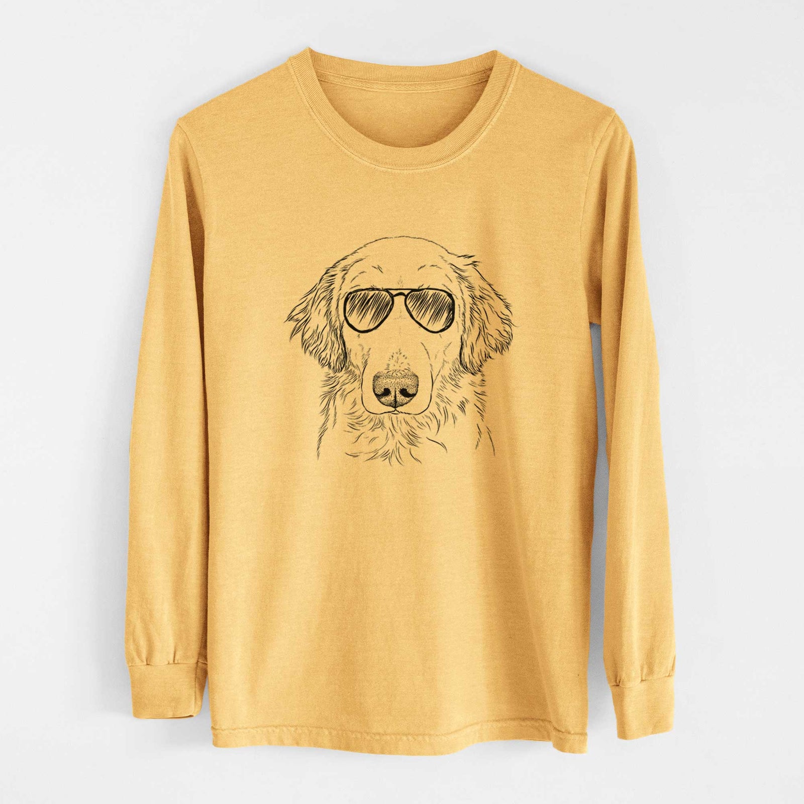 Aviators Riley the Golden Retriever - Heavyweight 100% Cotton Long Sleeve