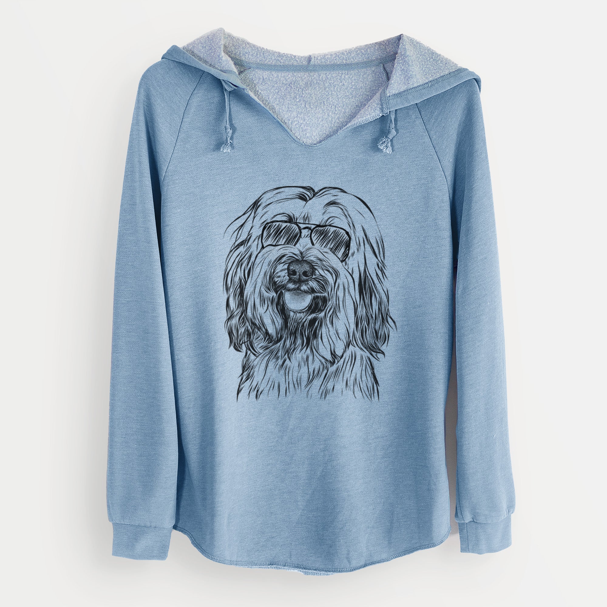 Aviator Rime the Tibetan Terrier - Cali Wave Hooded Sweatshirt