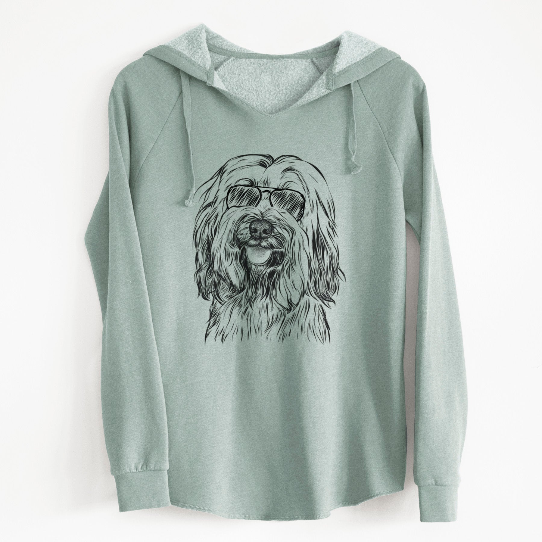 Aviator Rime the Tibetan Terrier - Cali Wave Hooded Sweatshirt