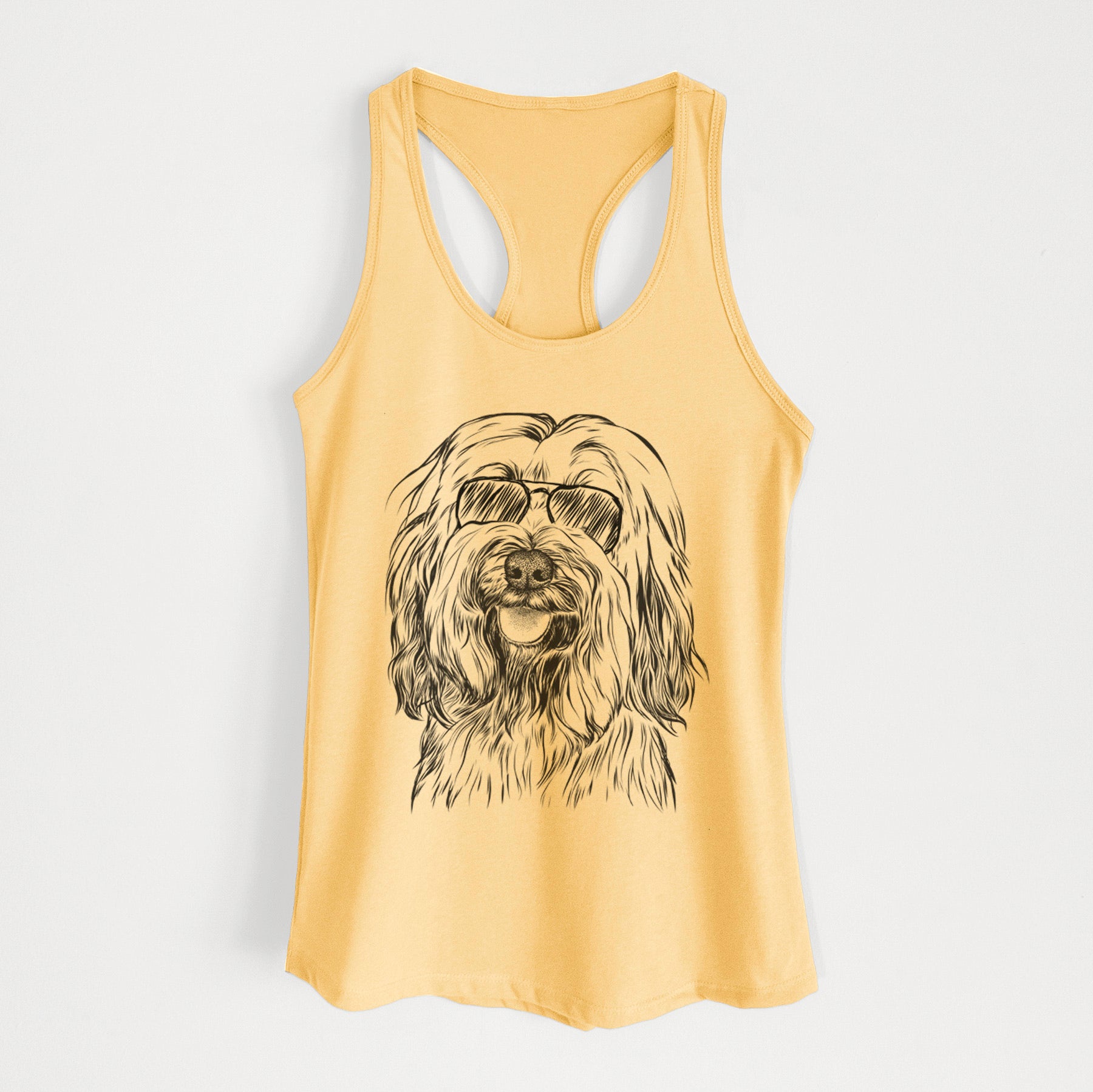 Rime the Tibetan Terrier - Women's Racerback Tanktop