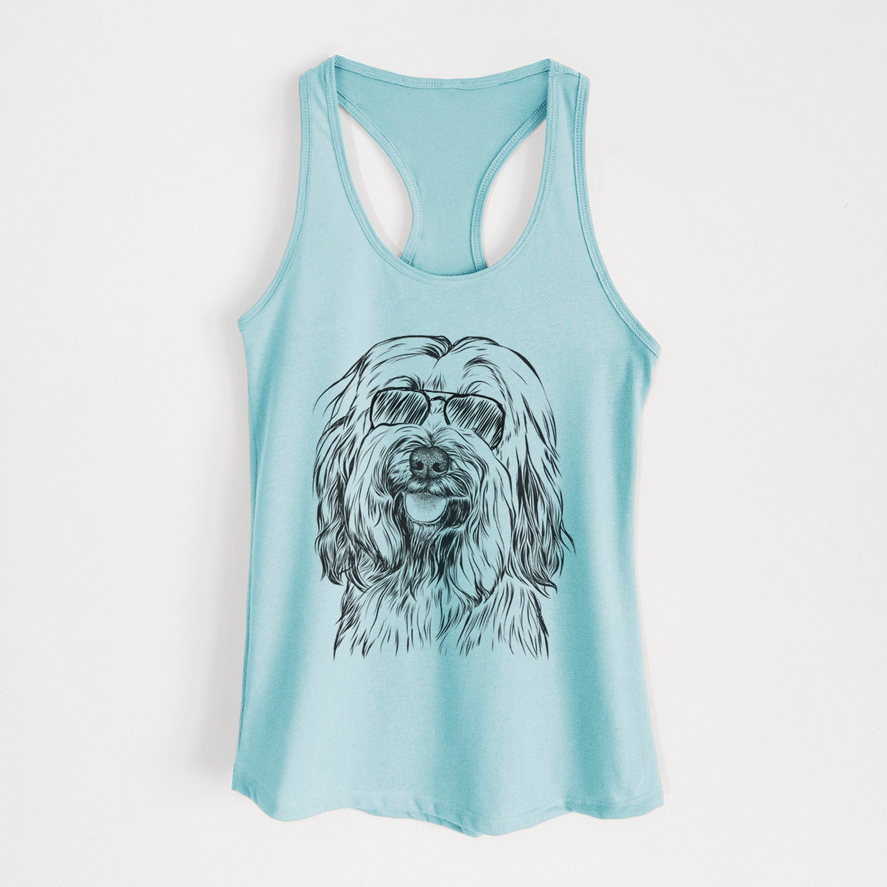 Rime the Tibetan Terrier - Women's Racerback Tanktop