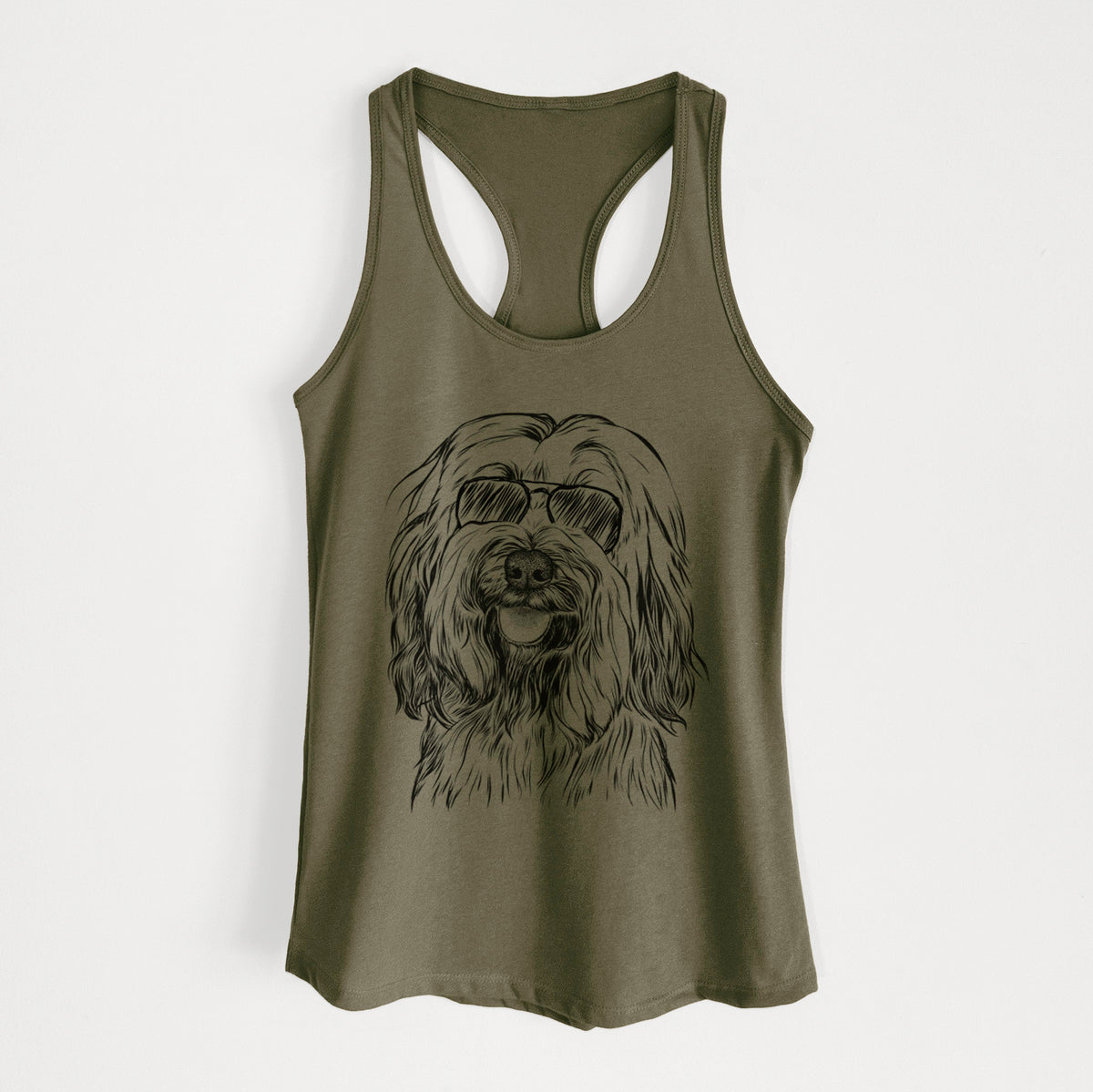 Rime the Tibetan Terrier - Women's Racerback Tanktop