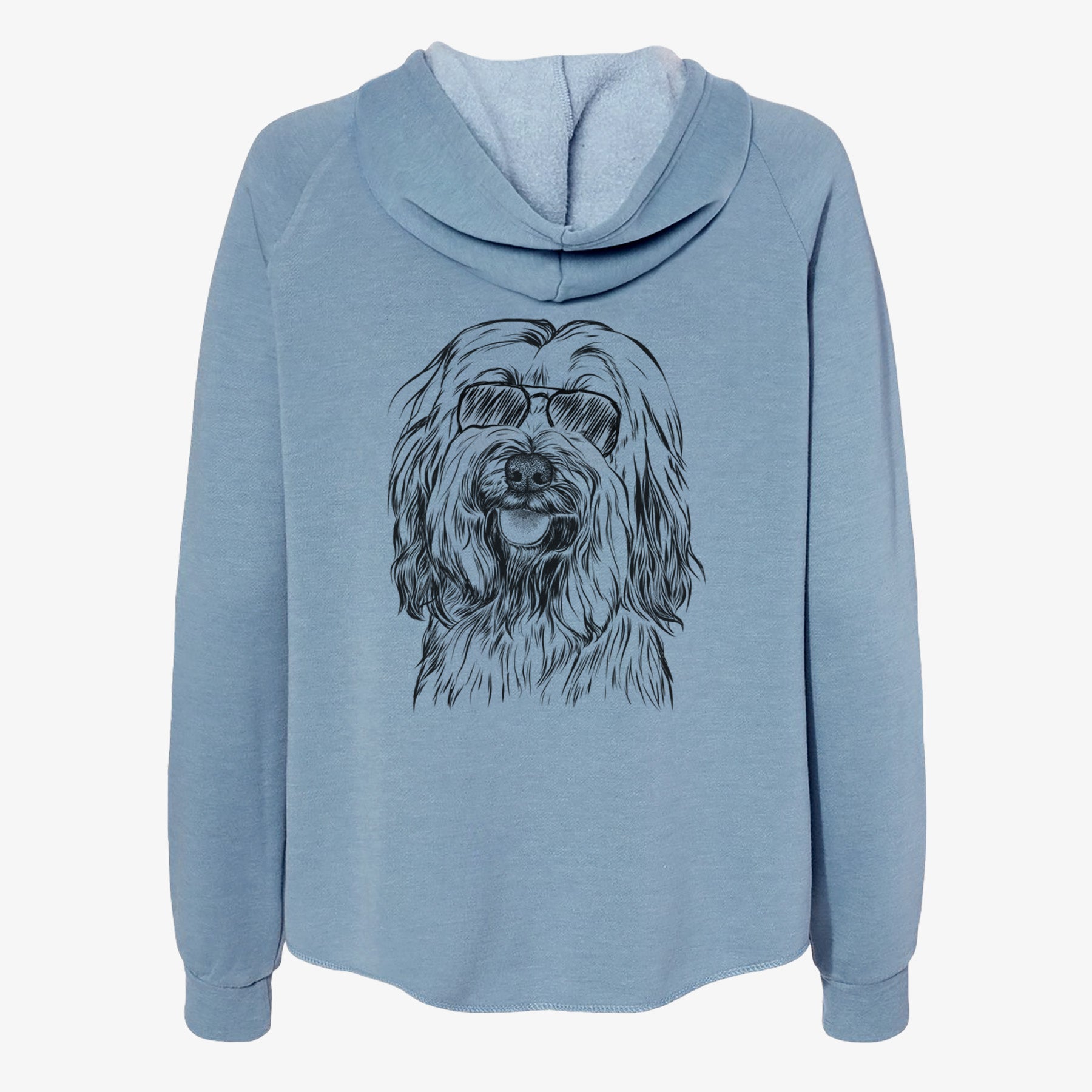 Rime the Tibetan Terrier - Women's Cali Wave Zip-Up Sweatshirt