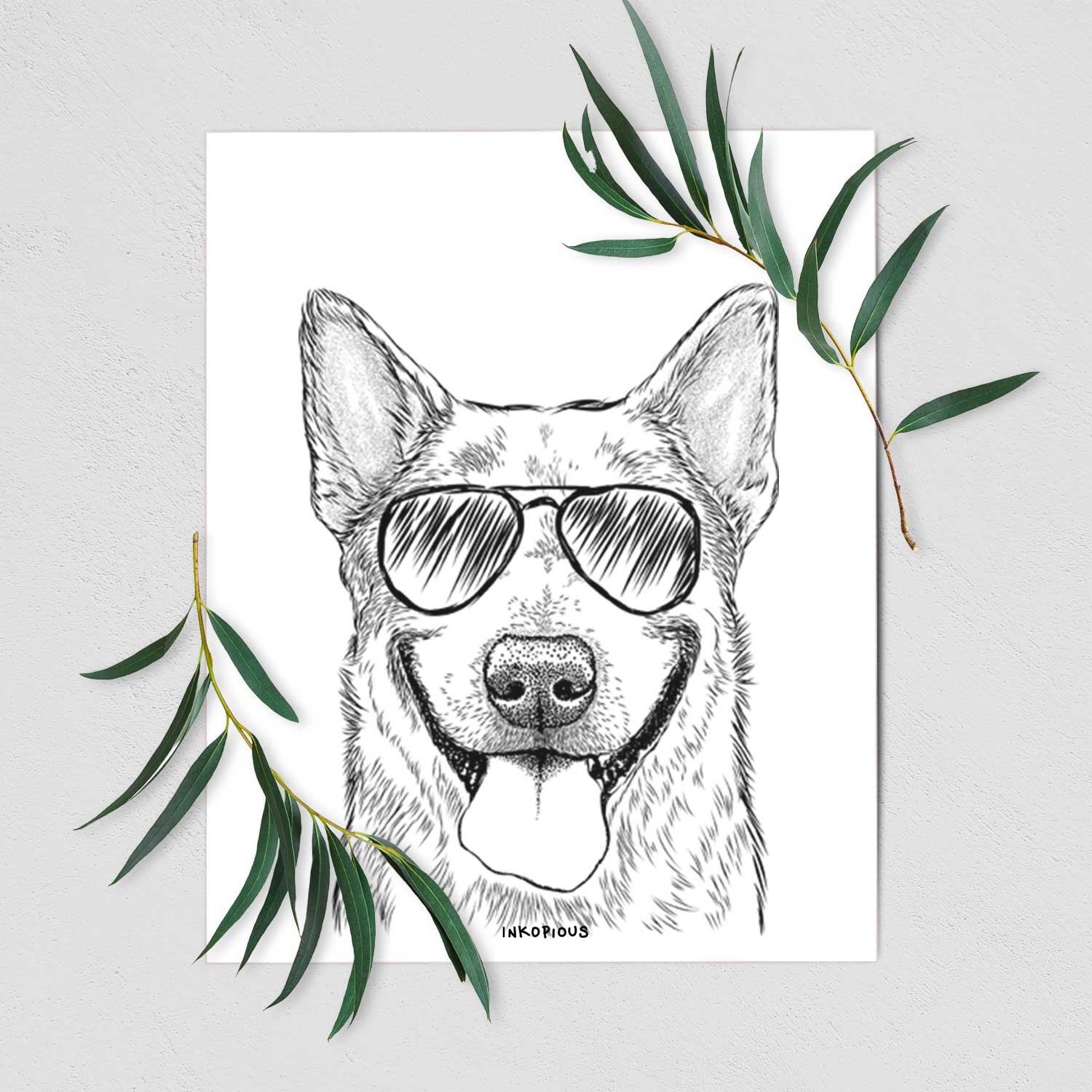 Rio the Australian Cattle Dog Art Print